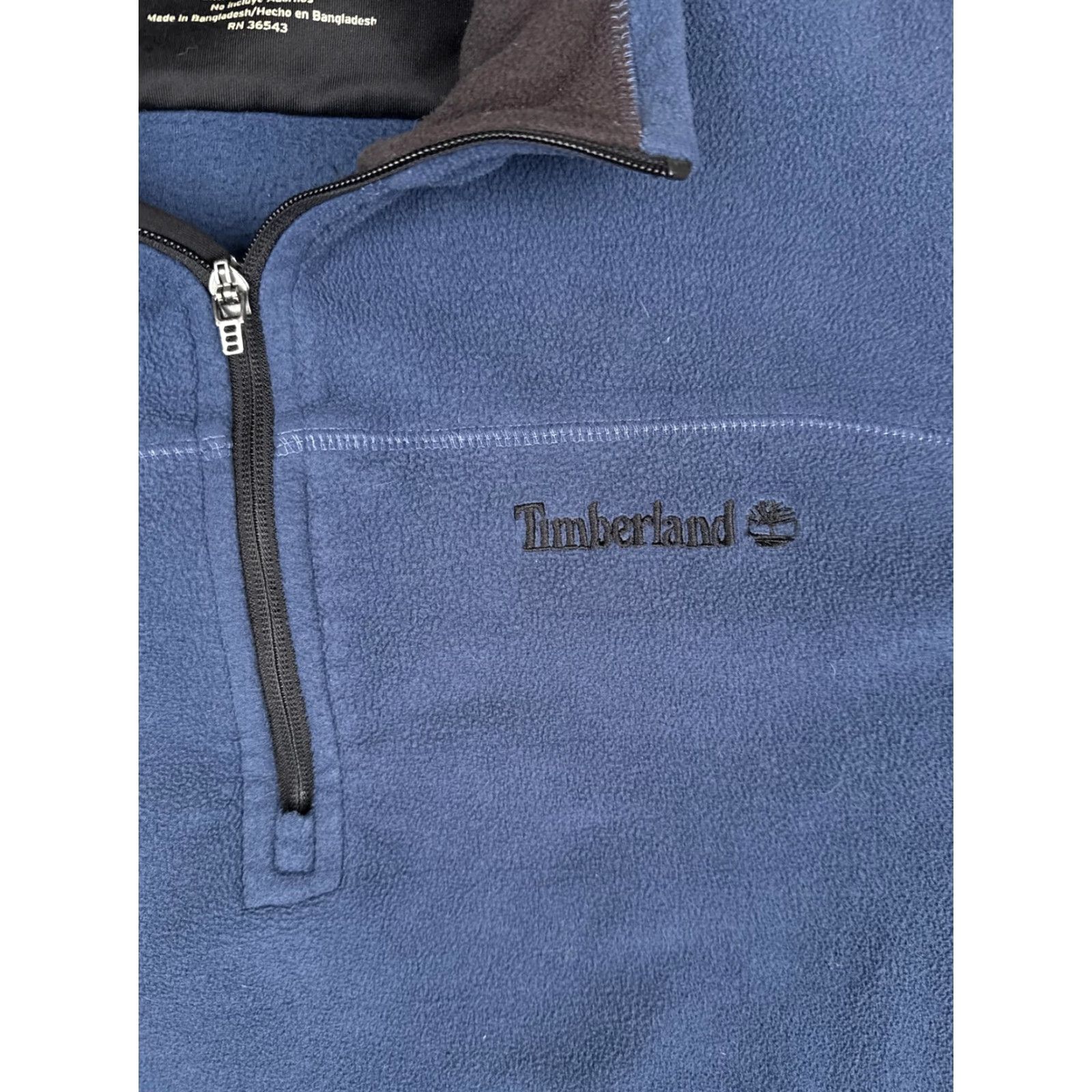 Timberland VINTAGE? No. Timberland Sweater Mens Large Blue Quarter Zip Fleece Pullover Outdoor Hike READ Size US L / EU 52-54 / 3 - 6 Thumbnail