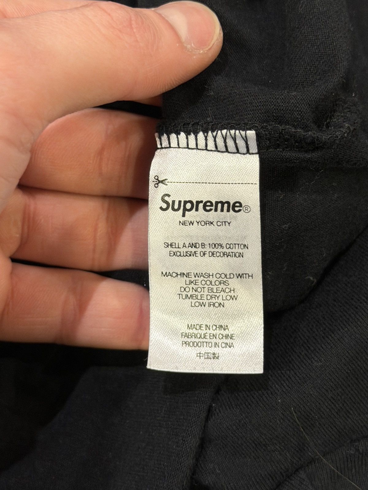 Supreme Supreme Layered Hooded LS Shirt - Grey/Black Size US XXL / EU 58 / 5 - 4 Thumbnail