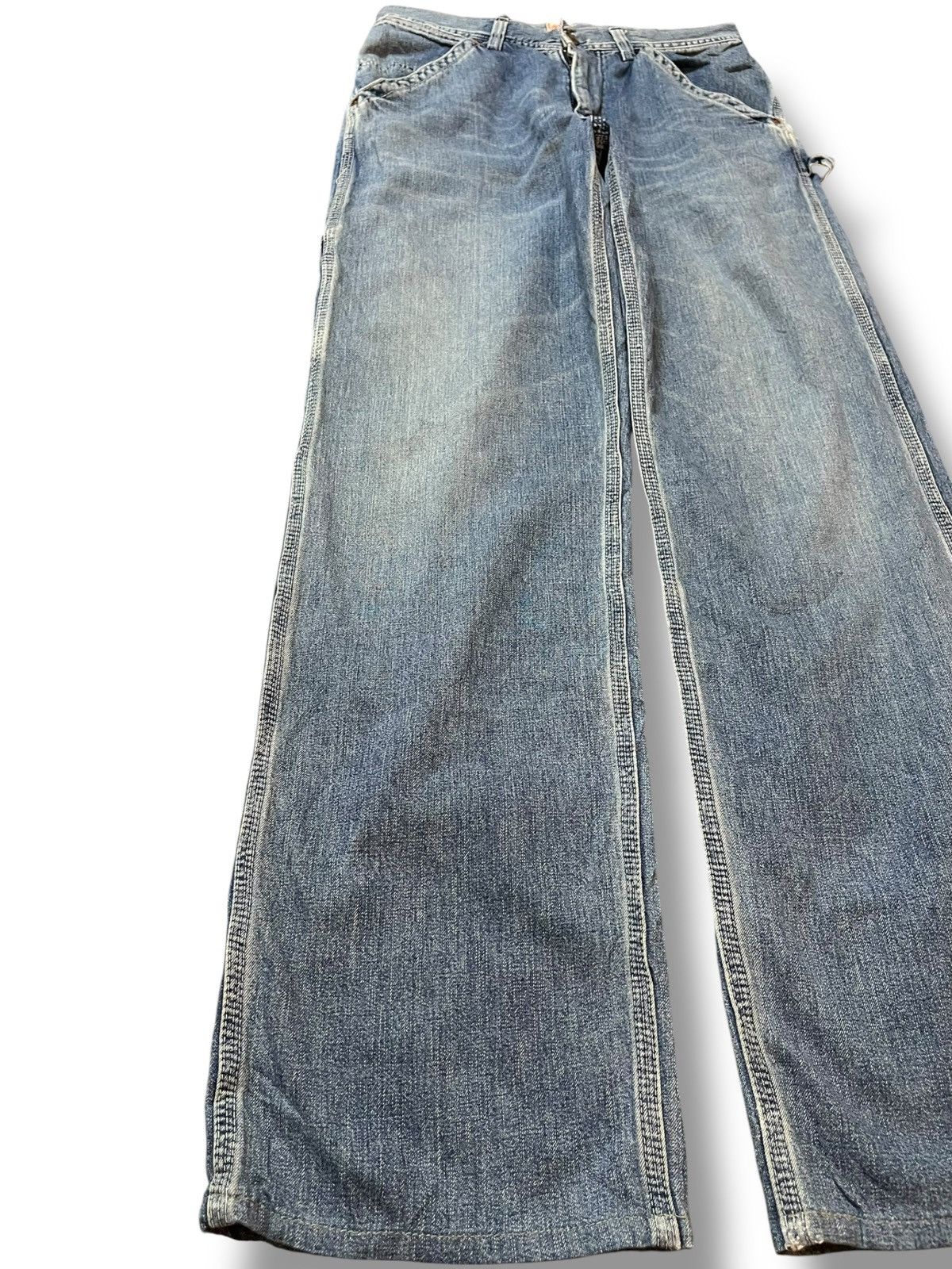 1017 ALYX 9SM Vintage 101 By Edwin Baggy Cargo Carpenter Denim Size US 29 - 3 Thumbnail