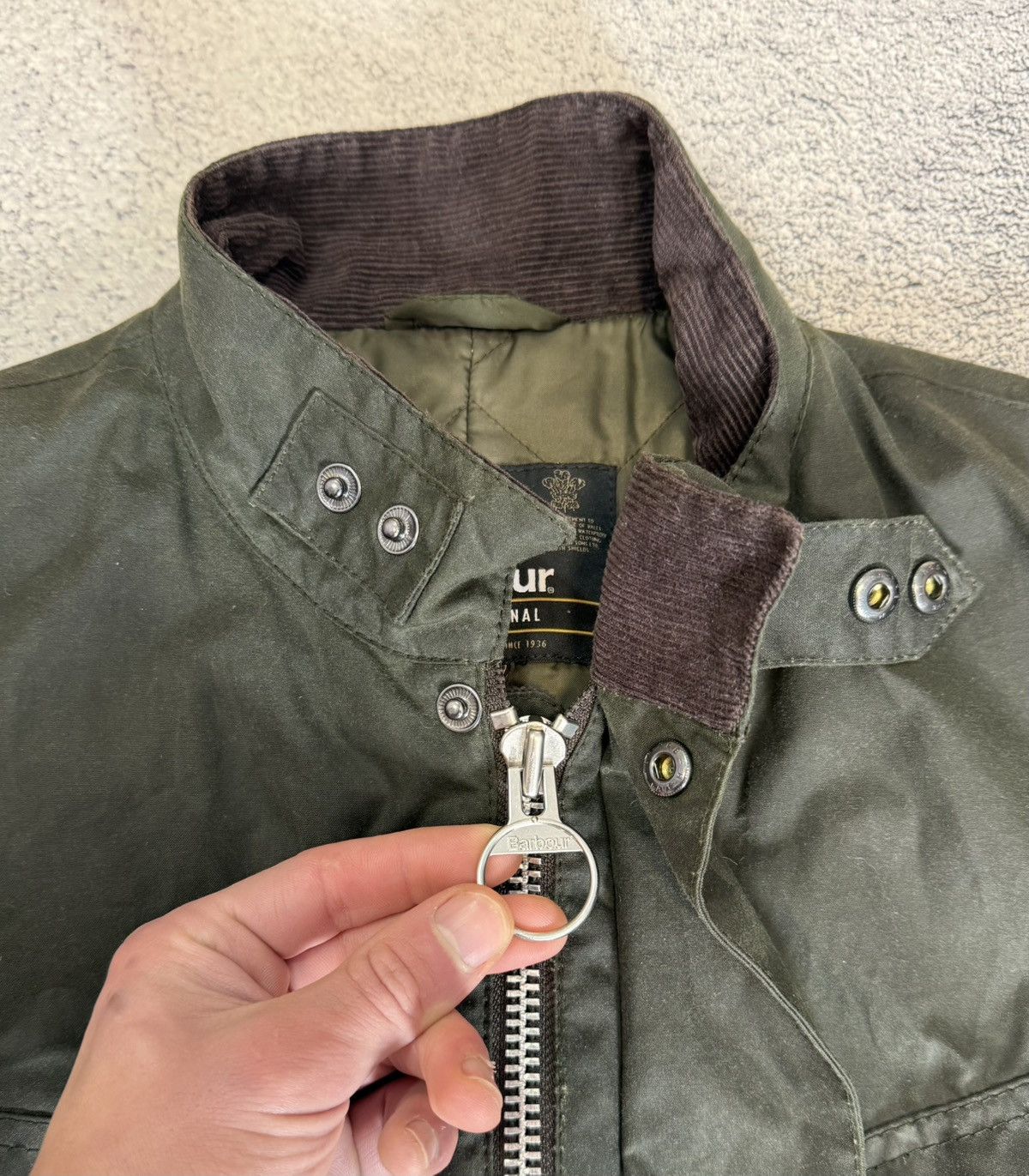 Barbour Barbour International Duke Waxed Jacket Men M MWX0337 Biker Size US M / EU 48-50 / 2 - 8 Thumbnail