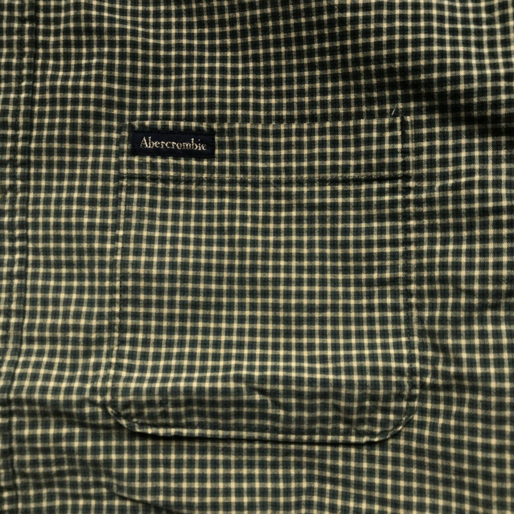 Abercrombie & Fitch VINTAGE Abercrombie & Fitch Green Grid Check Button Up Shirt Mens XL Long Sleeve Size US XL / EU 56 / 4 - 5 Thumbnail