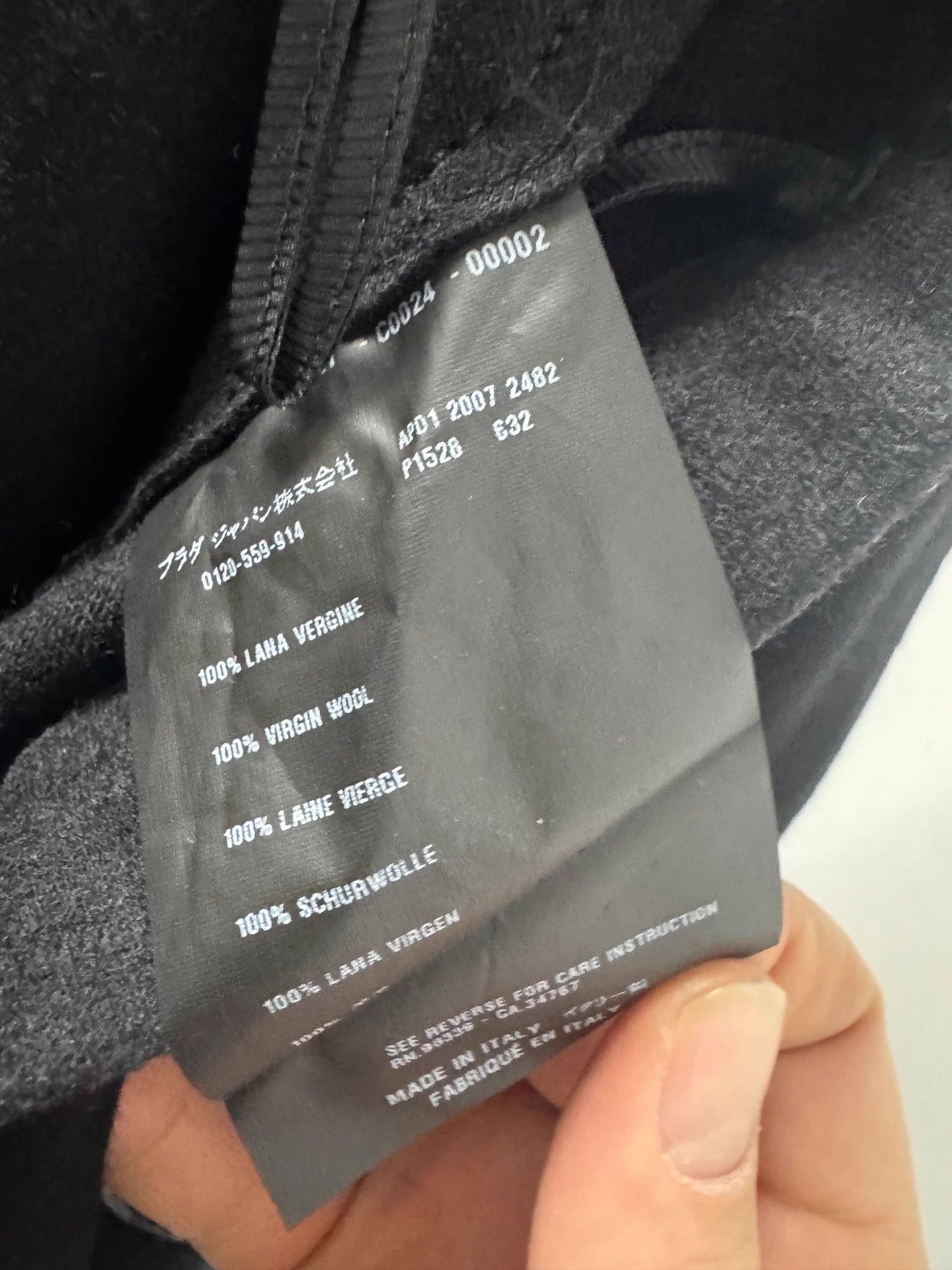 Prada Prada Wool A-line Skirt Black 40 Like New Size 28" / US 6 / IT 42 - 3 Thumbnail