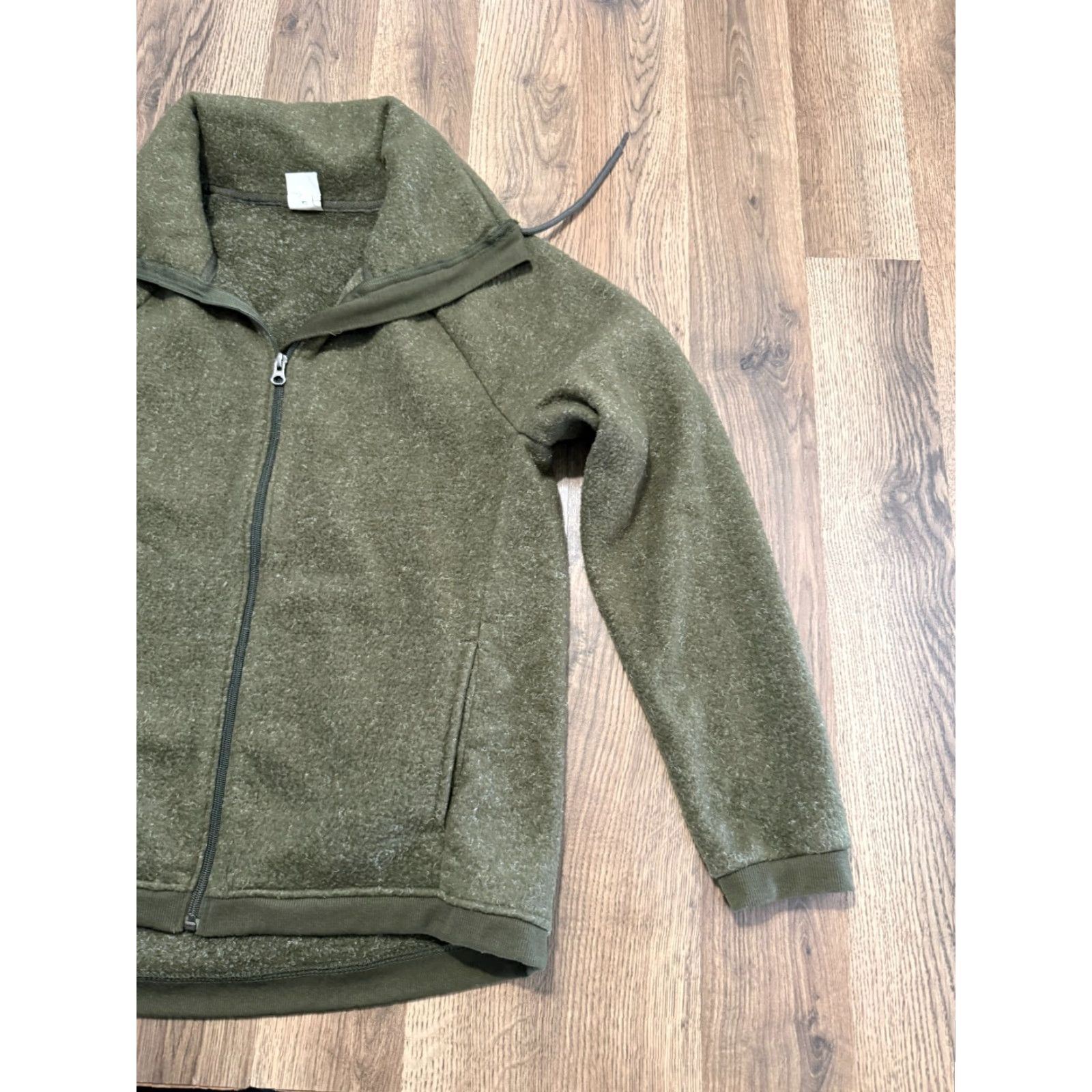 Avia AVIA Sweater Women's Size Medium Green Full Zip Drawstring Long Sleeve Size M / US 6-8 / IT 42-44 - 3 Thumbnail
