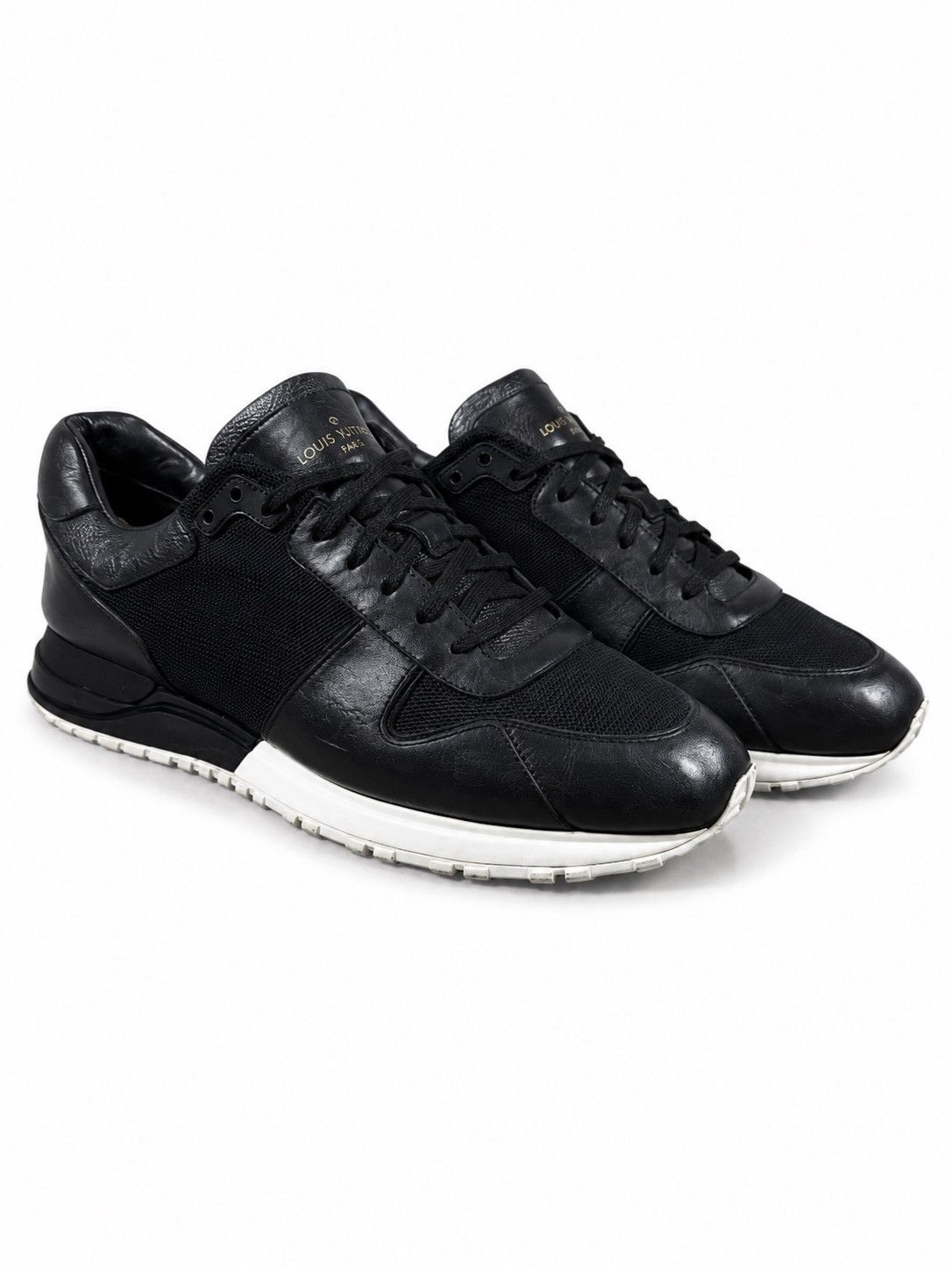 Louis Vuitton Louis Vuitton Run Away Sneakers – Black / White Size US 10.5 / EU 43-44 - 1 Thumbnail