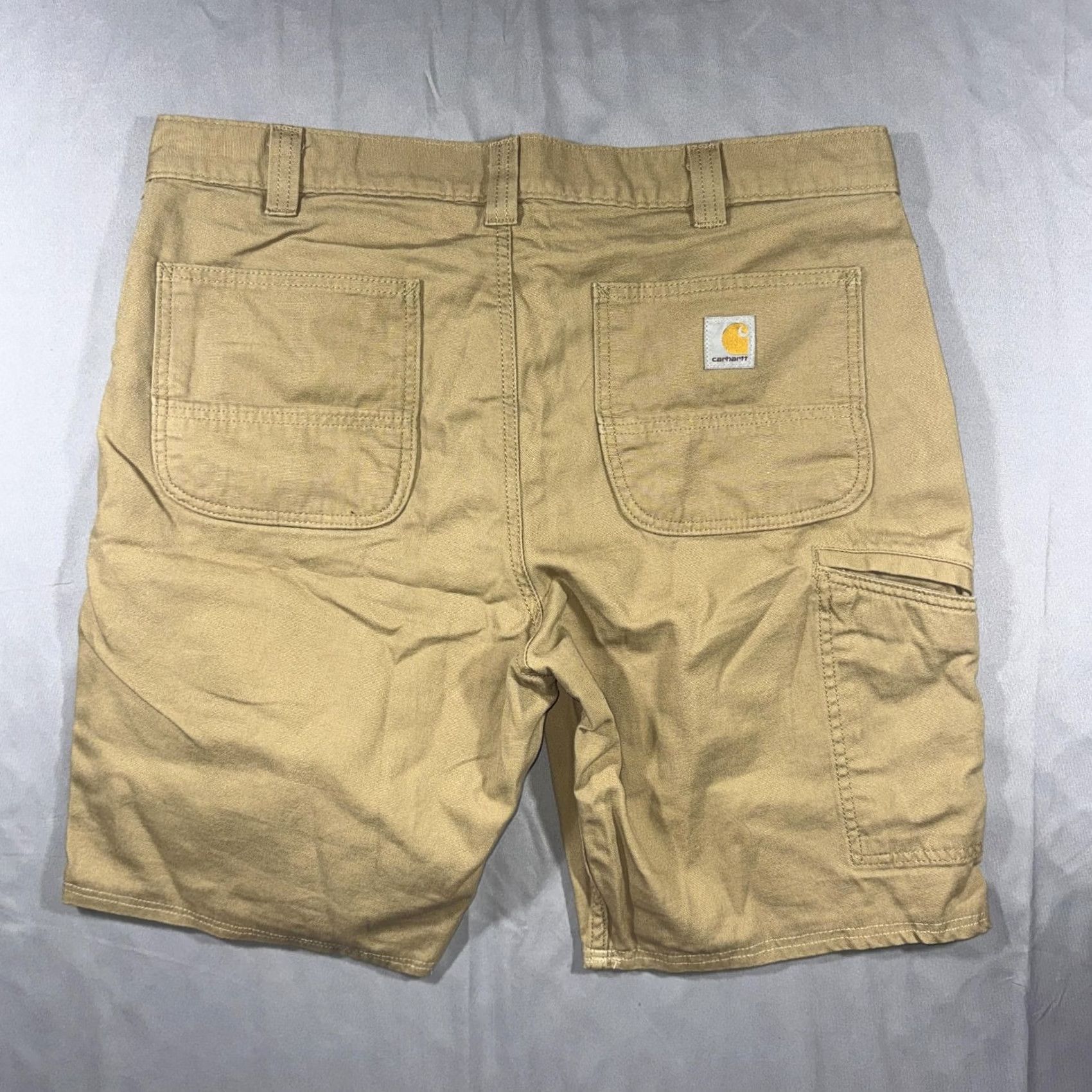 Carhartt Carhartt Shorts Men's 36 Beige Canvas Relaxed Fit Cargo Workwear Utility Pockets Size US 36 / EU 52 - 2 Thumbnail