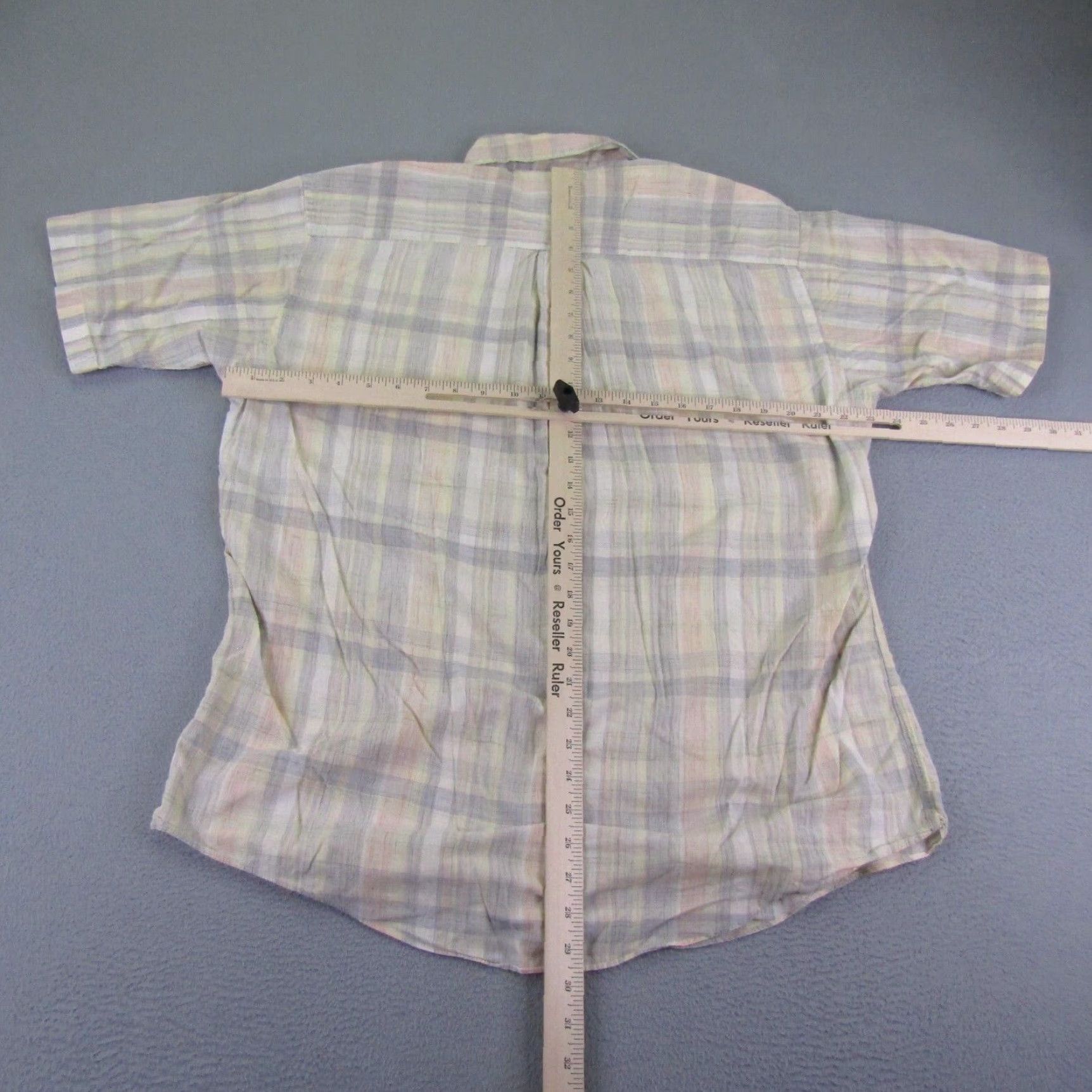 Brooks Brothers VINTAGE Brooks Brothers Shirt Mens Large Blue Yellow Pastel Plaid Button Sport Size US L / EU 52-54 / 3 - 5 Thumbnail
