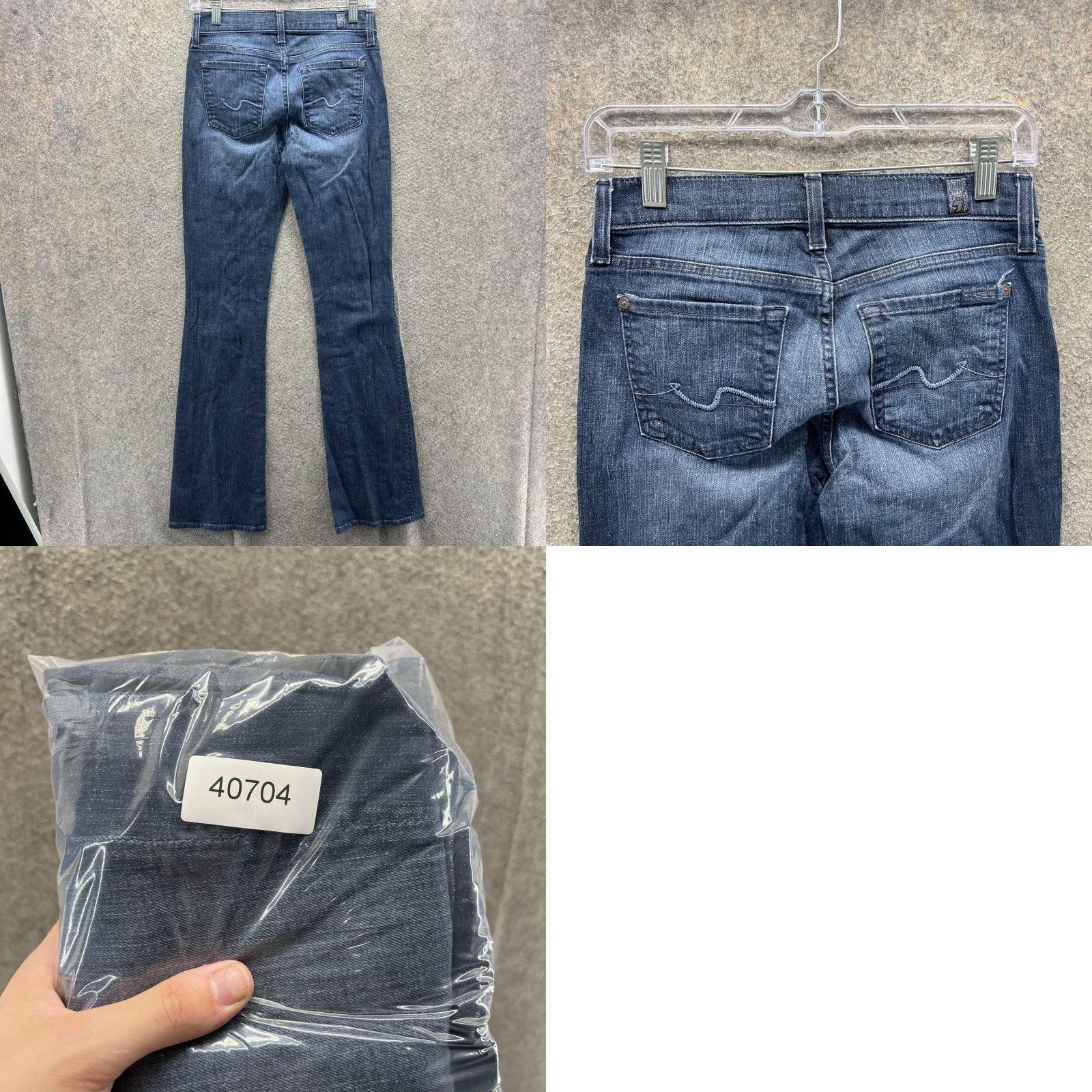 7 For All Mankind 7 For All Mankind Jeans Womens 24 Blue Medium Wash Bootcut Stretch Denim Pants Size 42" / US 20 - 8 Thumbnail