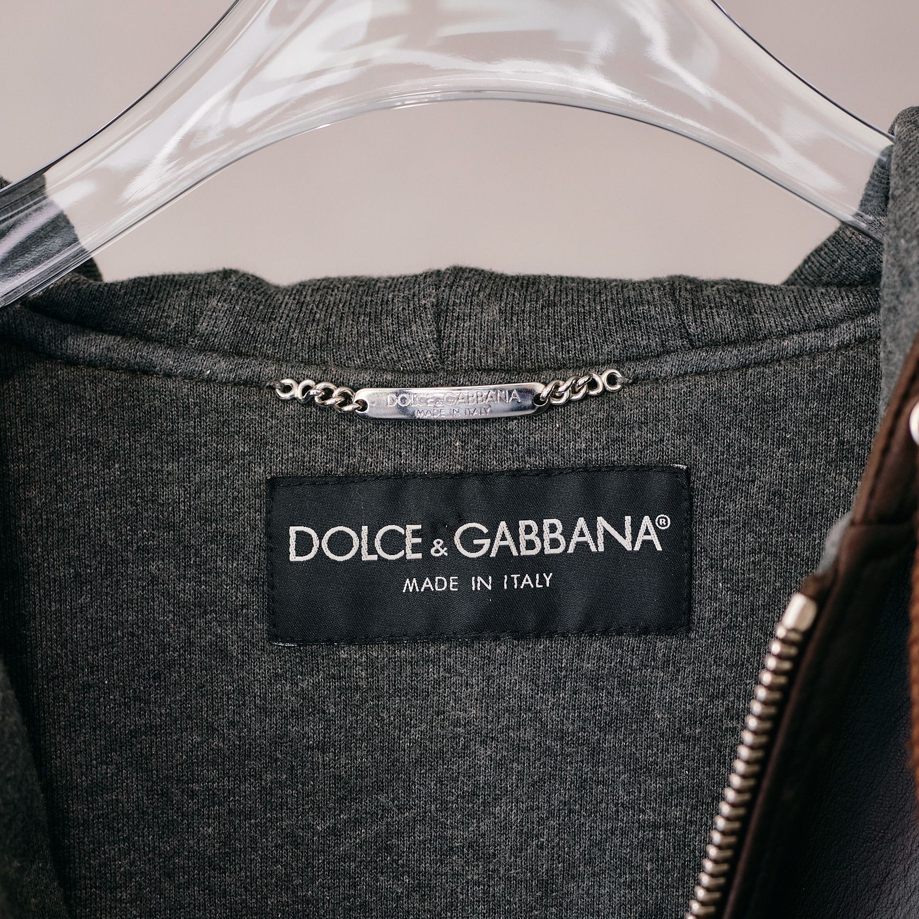 Dolce & Gabbana Dolce & Gabbana AW 2003 Goat Leather Hoodie Size US L / EU 52-54 / 3 - 8 Thumbnail