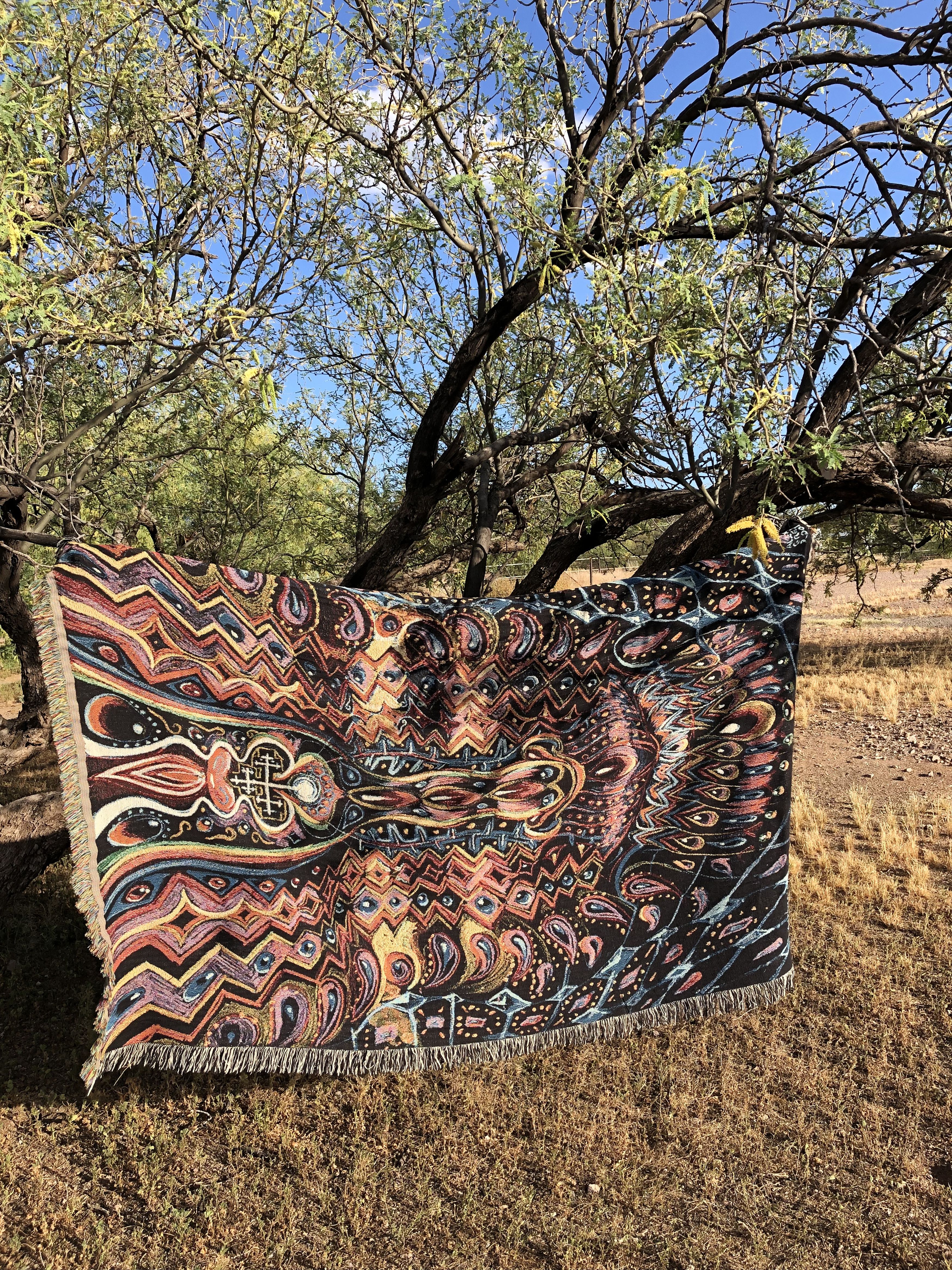 Other Alex Grey CoSM Psychedelic Blanket “Ayahuasca Visitation” Size ONE SIZE - 3 Thumbnail