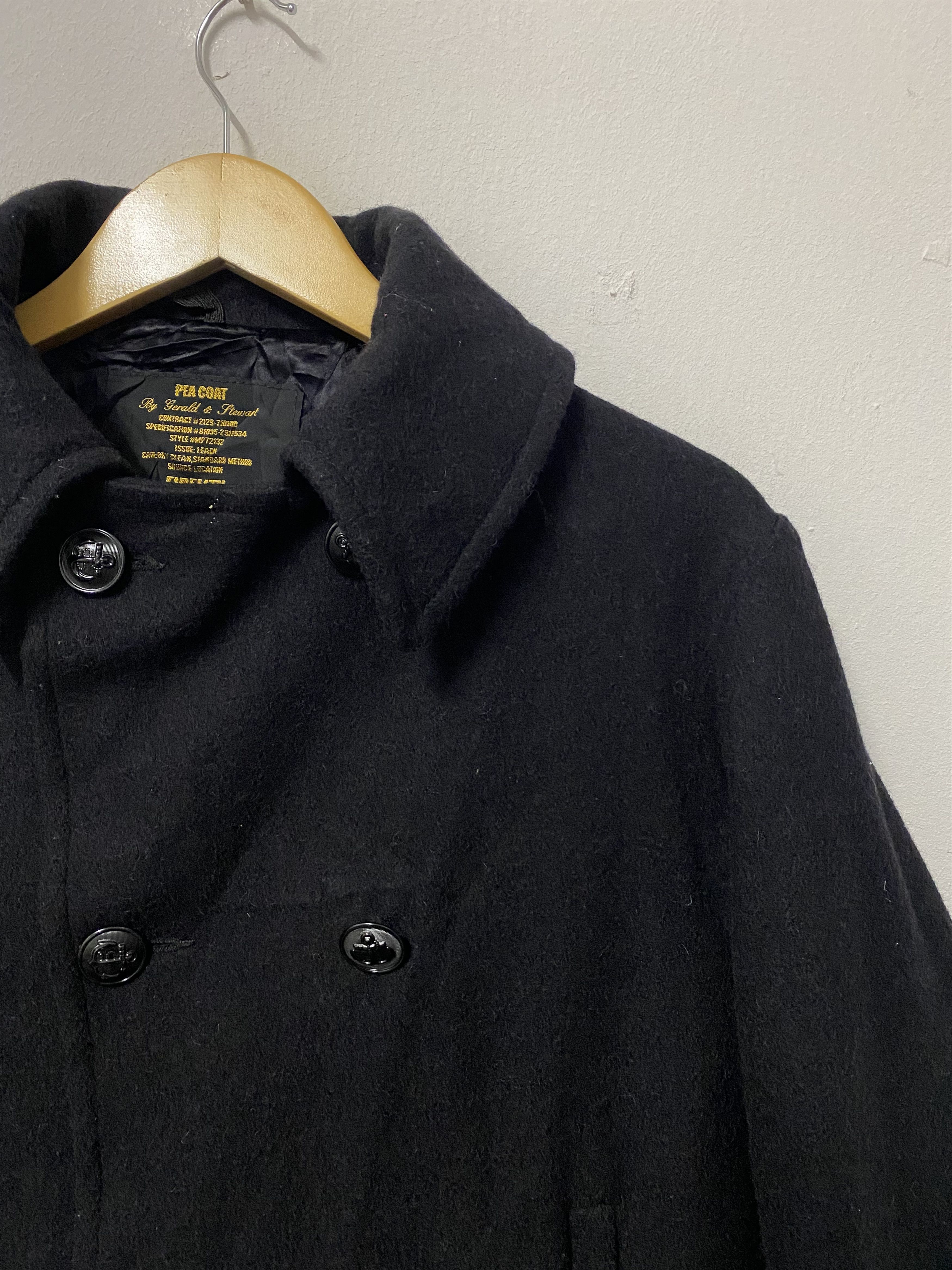 Vintage Fidelity Gerald & Stewart Wool Pea Coat Made In USA Size US L / EU 52-54 / 3 - 5 Thumbnail