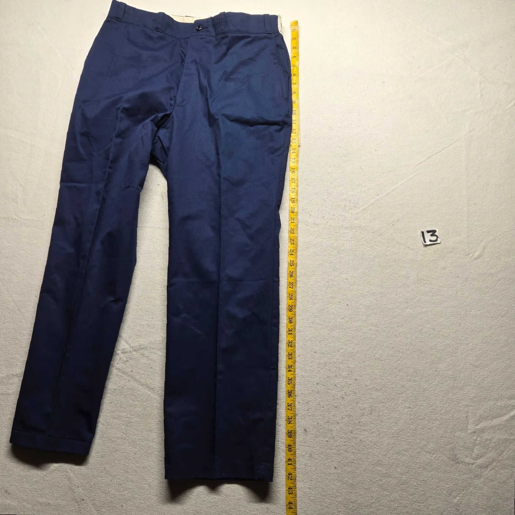 Vintage VINTAGE FieldMaster Dress Pants Regular Fit Solid Blue Pants Adult Men 38 in 30 in Mens Blue Formal Dress Pants Size US 38 / EU 54 - 6 Thumbnail