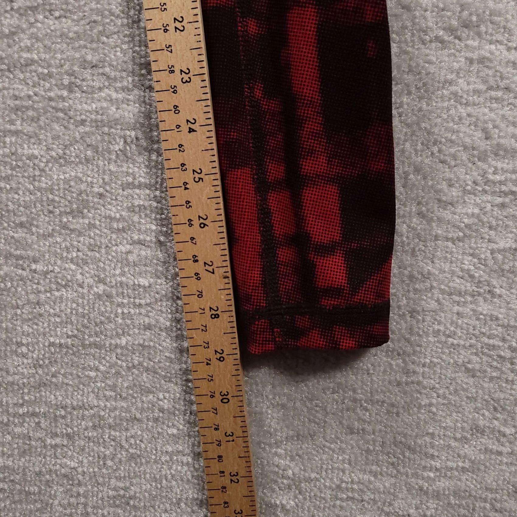 Vintage Cato Active Pants Leggings Red Black Heartthrob Size XS Womens Size 26" / US 2 / IT 38 - 5 Thumbnail