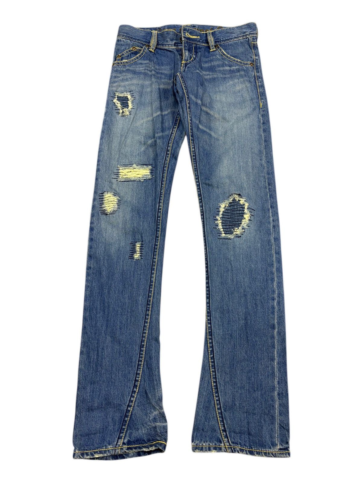 Kapital Kapital sashiko reworks Slim Straight Ozoc Distressed Flared Size US 30 / EU 46 - 1 Thumbnail