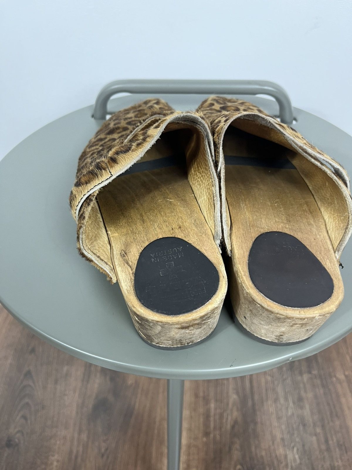 Vintage Handmade Leopard Clogs Shoes Women’s 40 – Made in Austria Size US 9.5 / IT 39.5 - 8 Thumbnail