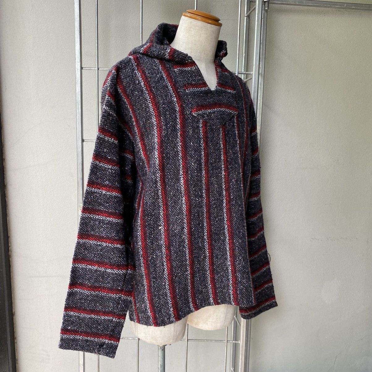 Vintage Black & Red Striped Baja Hoodie Size US M / EU 48-50 / 2 - 17 Thumbnail