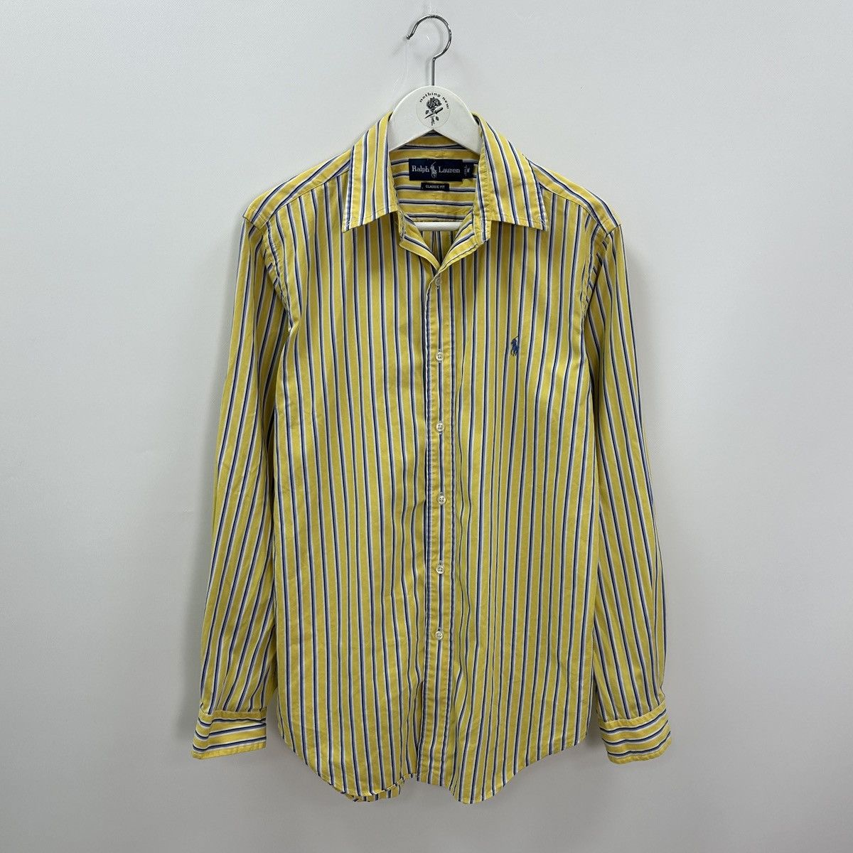Ralph Lauren Vintage 90s Ralph Lauren Classic fit striped yellow tee y2k Size US M / EU 48-50 / 2 - 1 Thumbnail