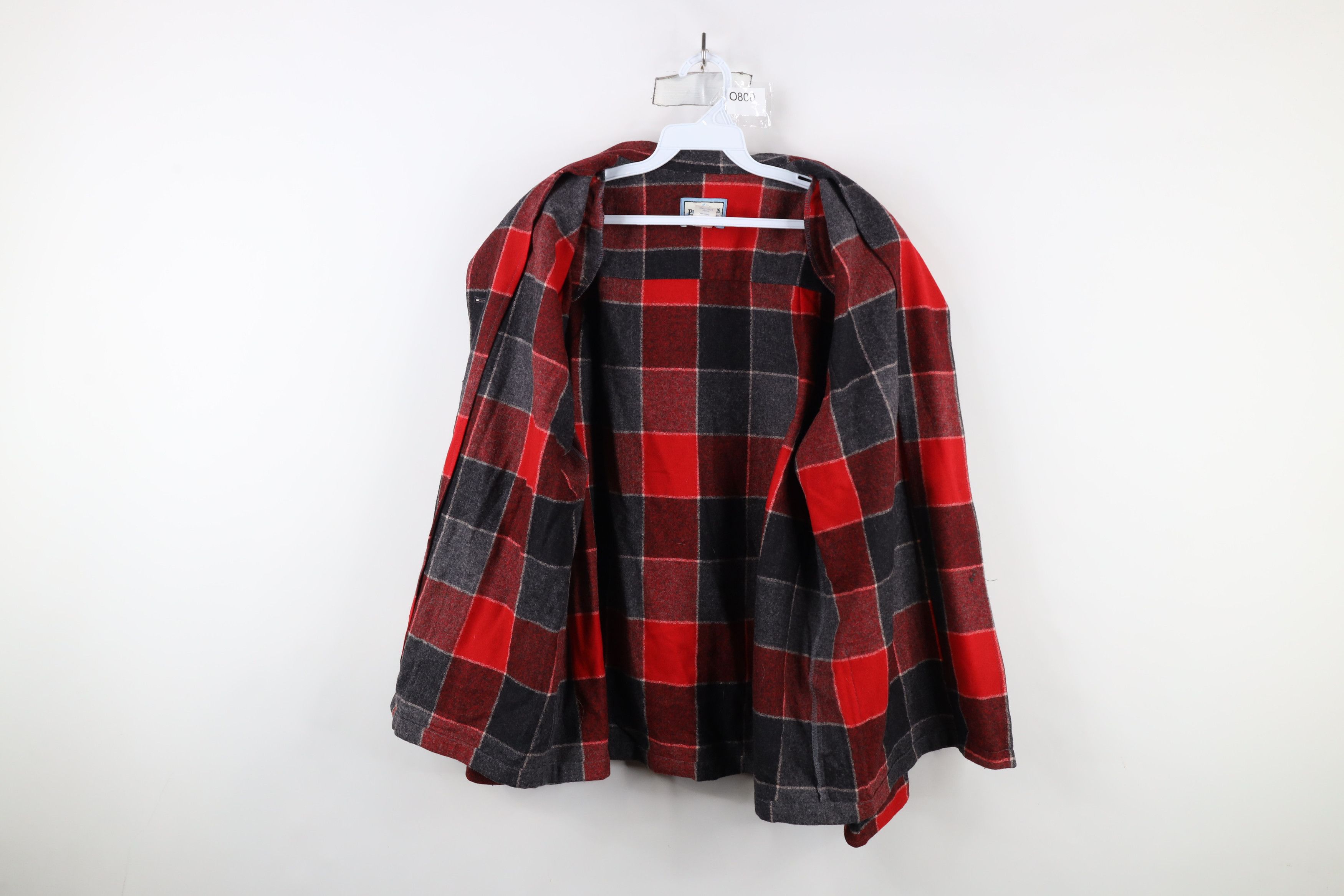 Pendleton × Vintage Vintage 90s Pendleton Wool Button Shirt Jacket Jac Shirt Size L / US 10 / IT 46 - 9 Thumbnail