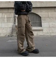 VIBE Stylish Brown Cargo Pants with Pockets Size US 32 / EU 48 - 5 Thumbnail