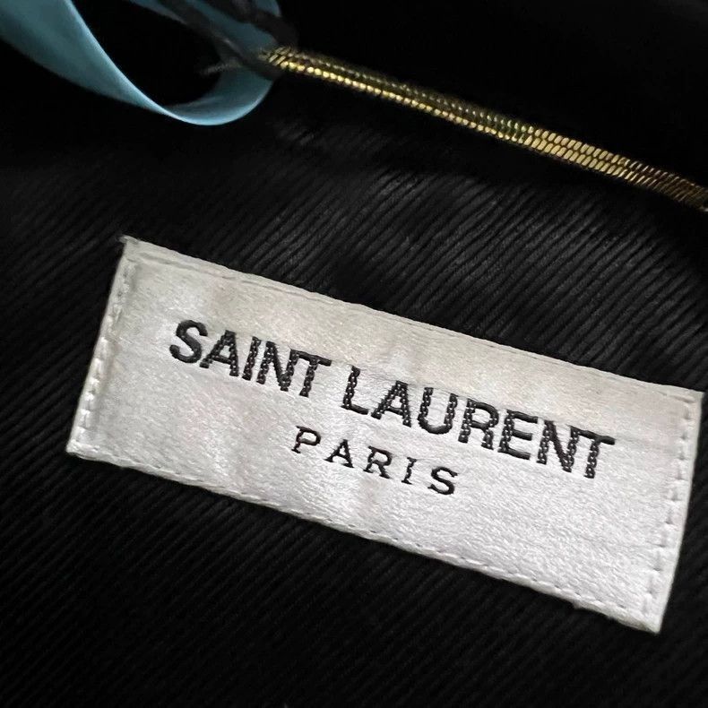 Saint Laurent Paris saint laurent black leather motorcycle jacket Size US S / EU 44-46 / 1 - 4 Thumbnail