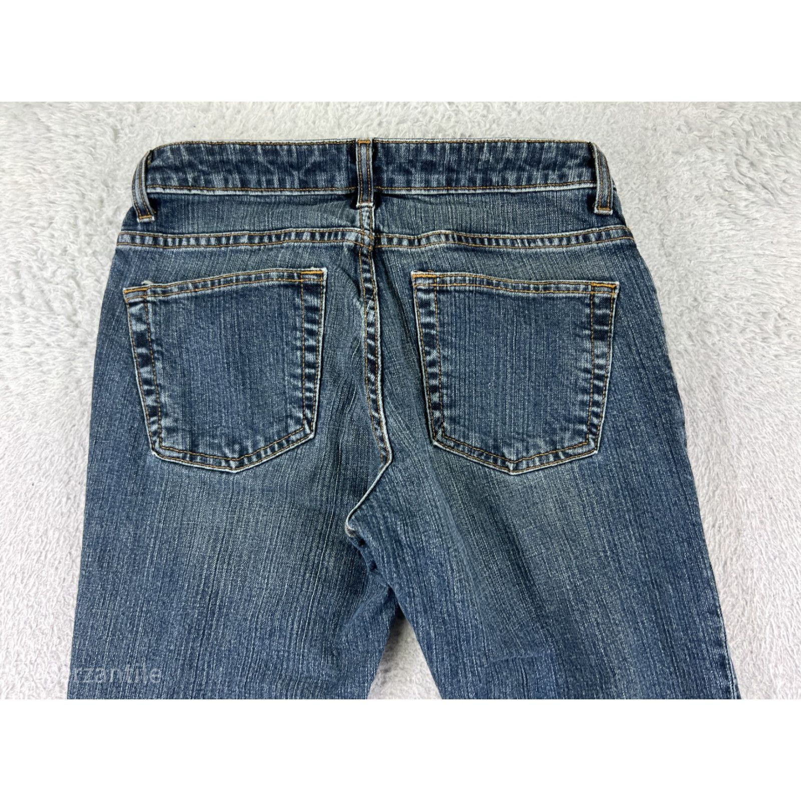 Gap Gap Jeans Womens 6a Blue Denim Flared Distressed Stretch Medium Wash 28in Inseam 5-Pocket 90s Southwestern Style Mens/Womens Size 34" / US 12 / IT 48 - 5 Thumbnail