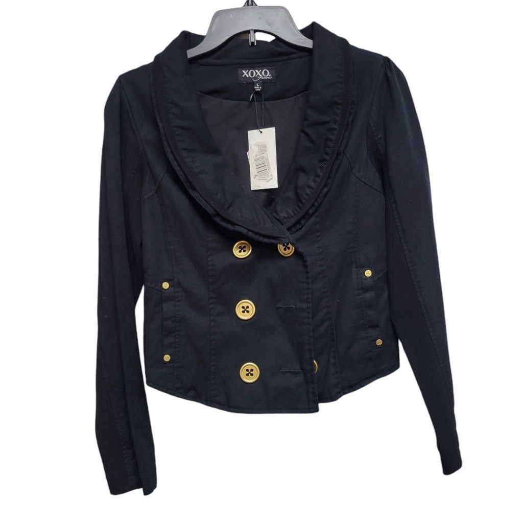 XOXO XOXO Double Breast Jacket Women's. Size Large. Color Black. Size L / US 10 / IT 46 - 2 Thumbnail