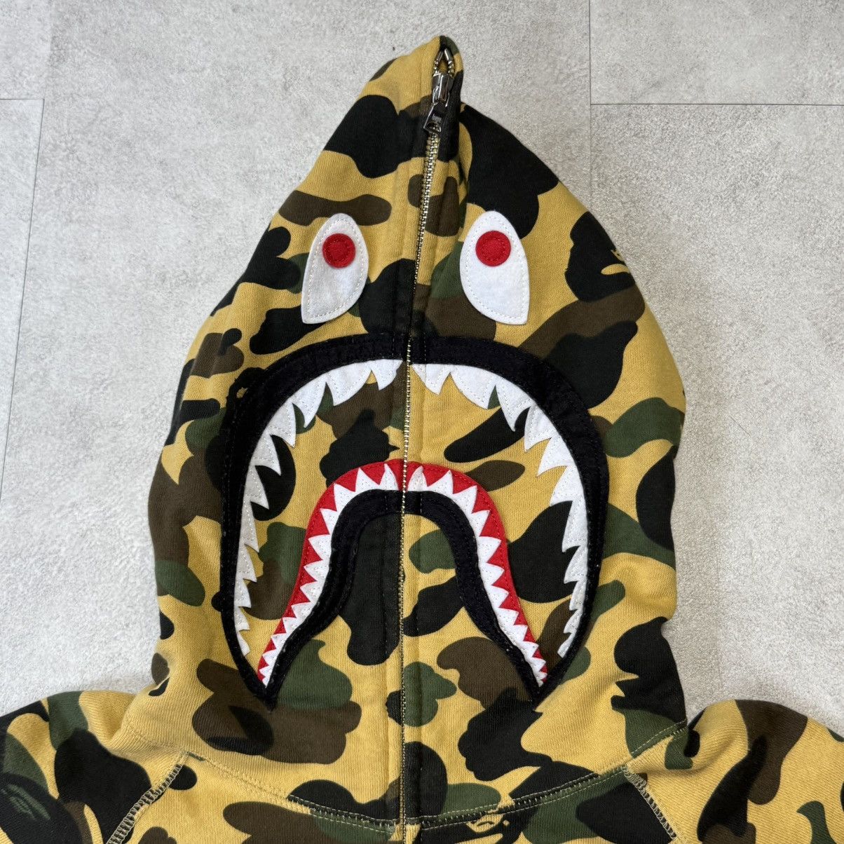 Bape New Bape 1st Camo PONR Full Zip Shark Hoodie Size US L / EU 52-54 / 3 - 2 Thumbnail