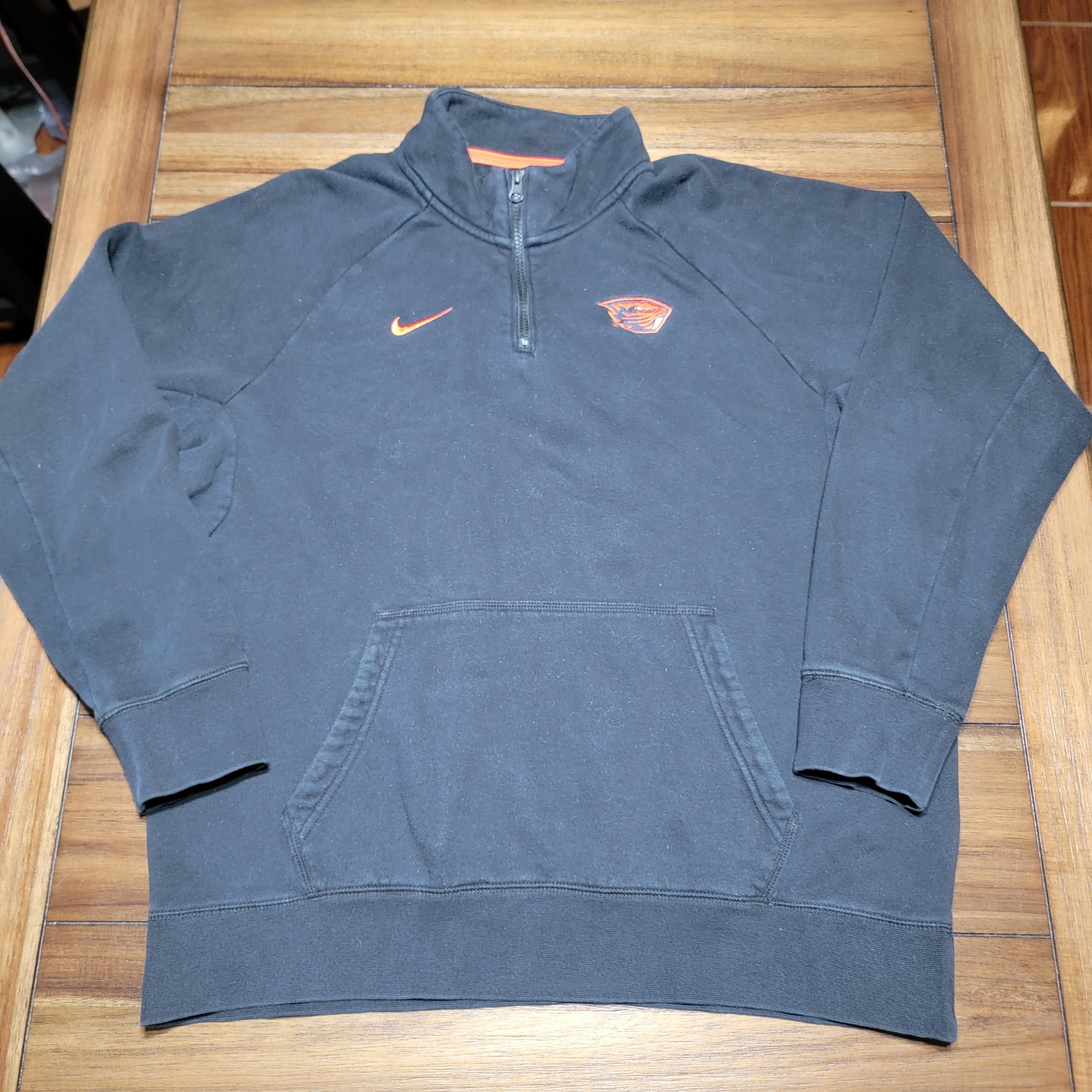 Nike Nike Oregon State LS Quarter Zip Unisex Pullover - Large Size US L / EU 52-54 / 3 - 1 Thumbnail