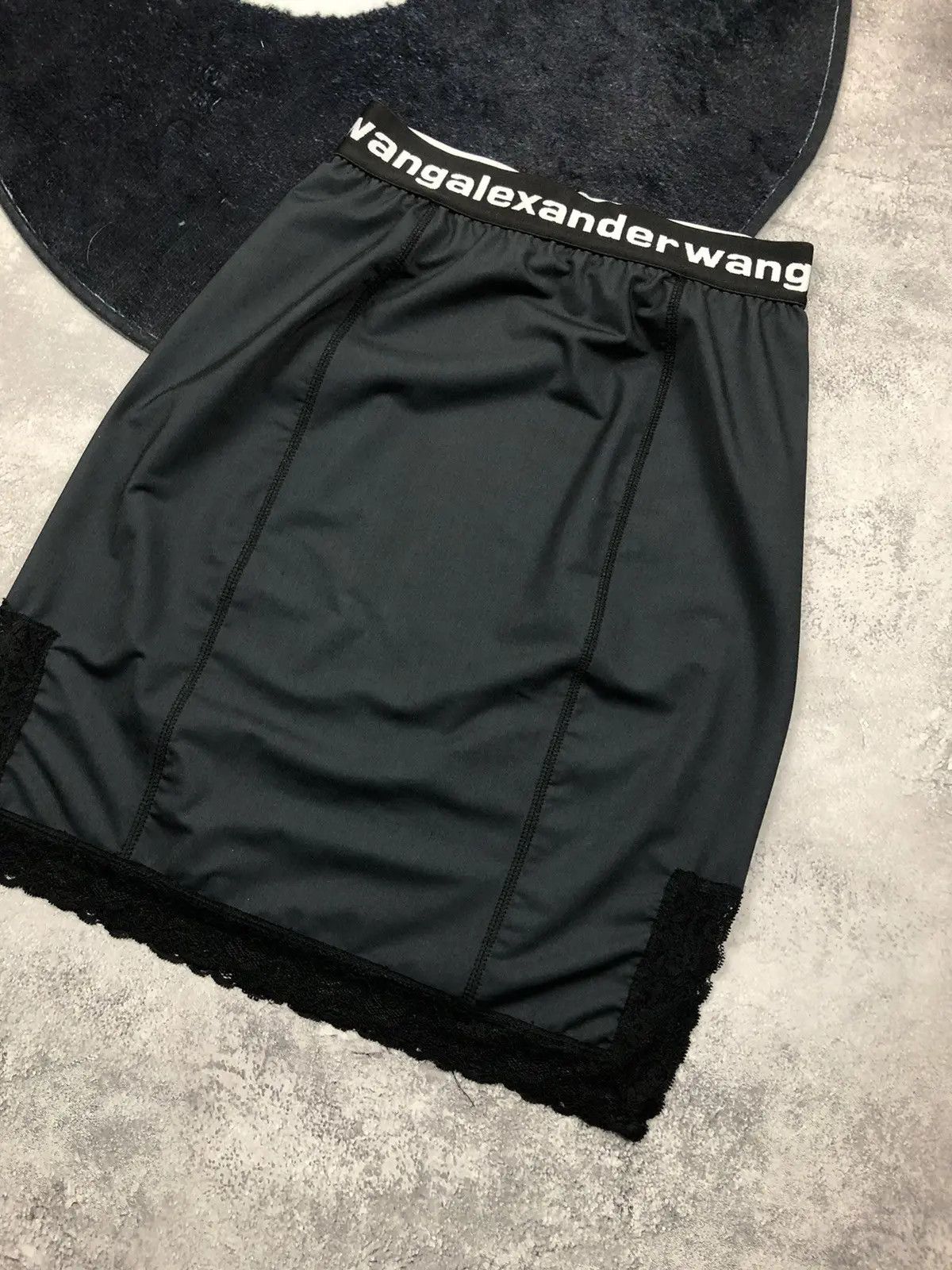 Alexander Wang ALEXANDER WANG.t Luxury Avantgarde Big Logo Rare Mini Skirt Size 27" / US 4 / IT 40 - 2 Thumbnail