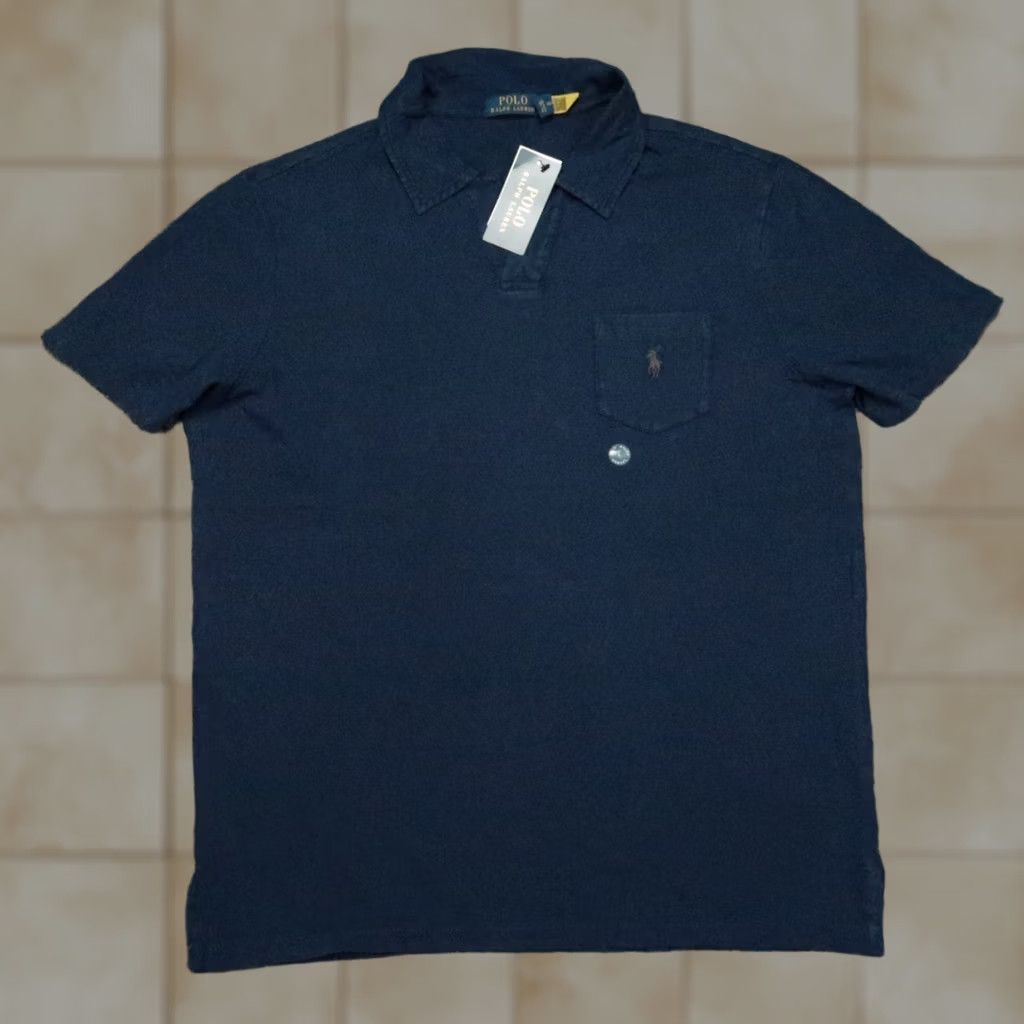 Polo Ralph Lauren Polo Ralph Lauren Shirt Men Large Blue V-Neck Polo Pony Short Sleeve NWT Size US L / EU 52-54 / 3 - 1 Thumbnail