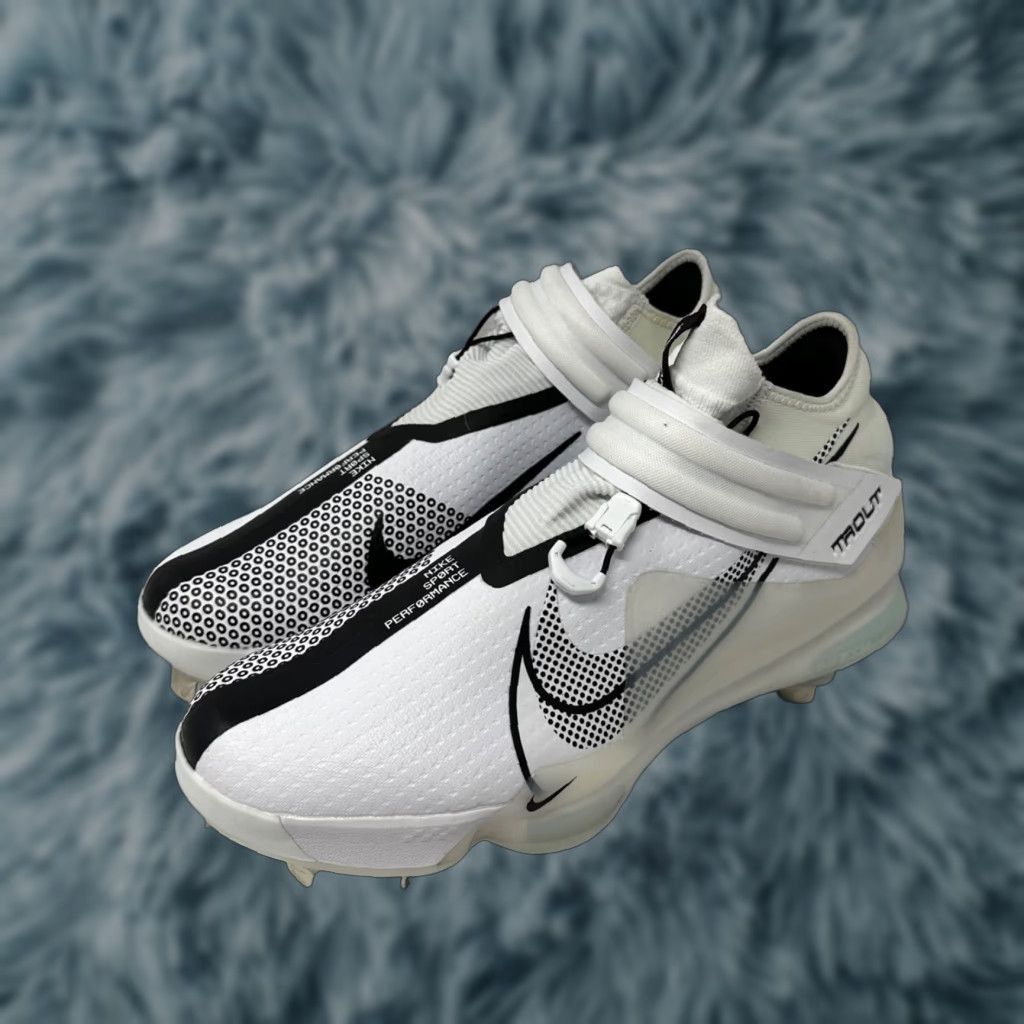 Nike Force Zoom Trout 7 Mens Baseball Cleats CI3134 White Black 13 USB?