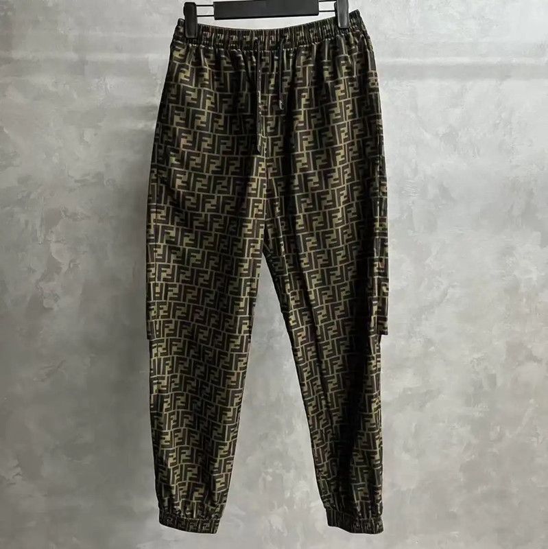 Fendi Fendi Brown Polyester Casual Pants 0089 Size US 34 / EU 50 - 1 Thumbnail