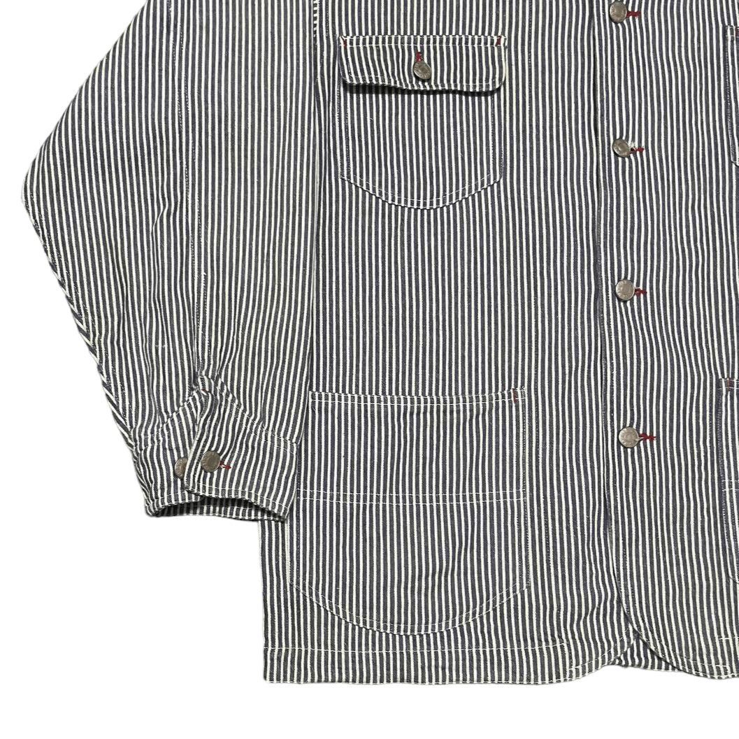 Japanese Brand Vintage Neyries Stripe Hickory Worker Jacket Size US L / EU 52-54 / 3 - 3 Thumbnail