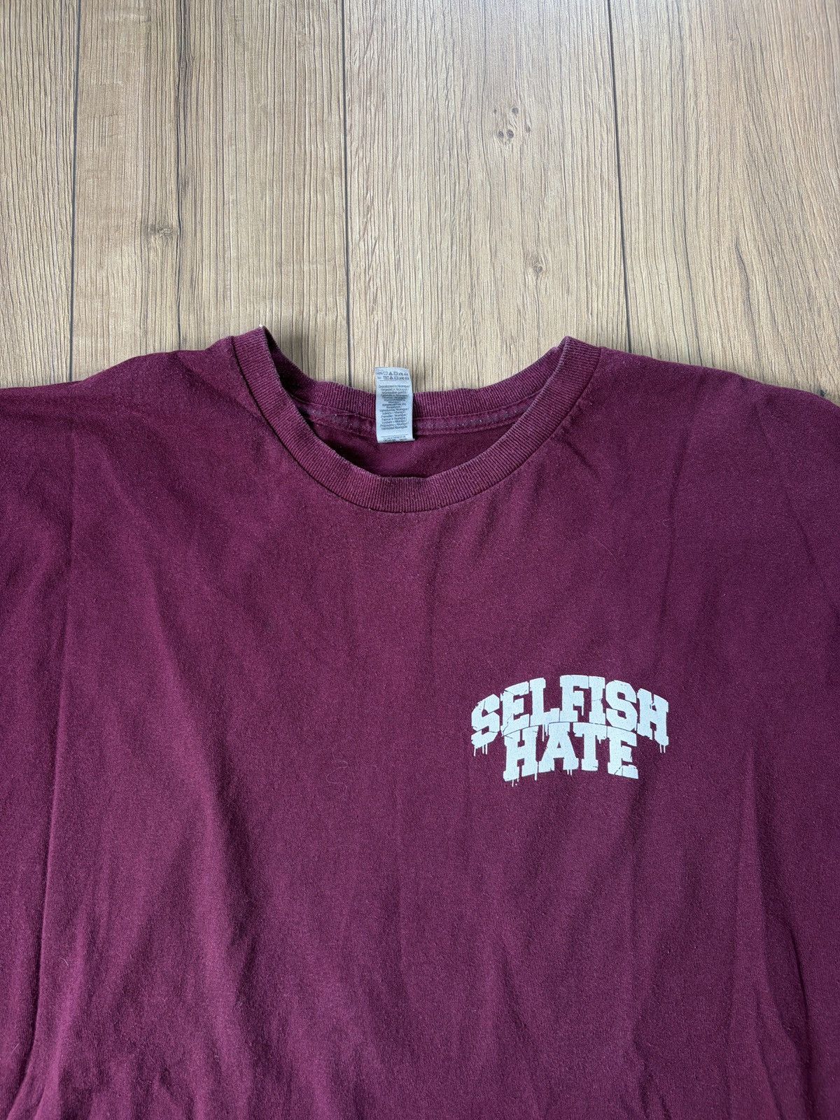 Band Tees Selfish Hate Hardcore Band T-shirt Size US XXL / EU 58 / 5 - 2 Thumbnail