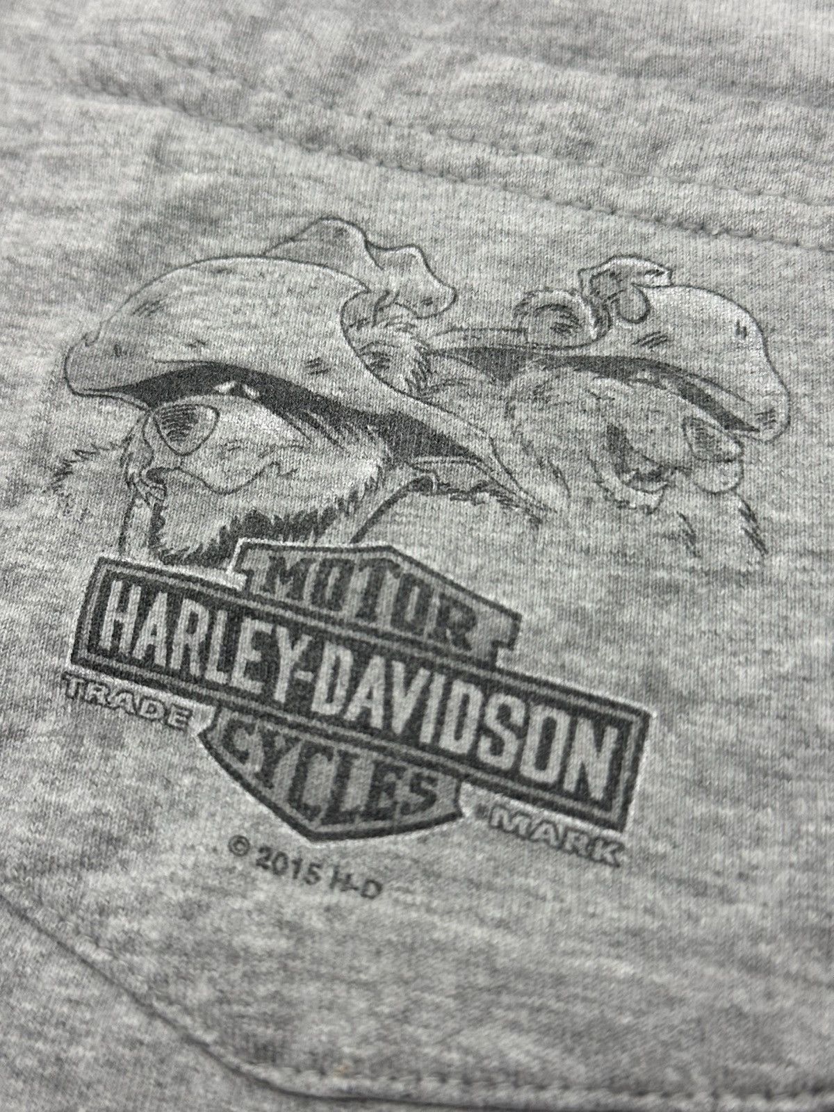 Harley Davidson Vintage Harley Davidson Hillbilly Gatlinburg, TN Pocket Tee Size US XXL / EU 58 / 5 - 16 Thumbnail