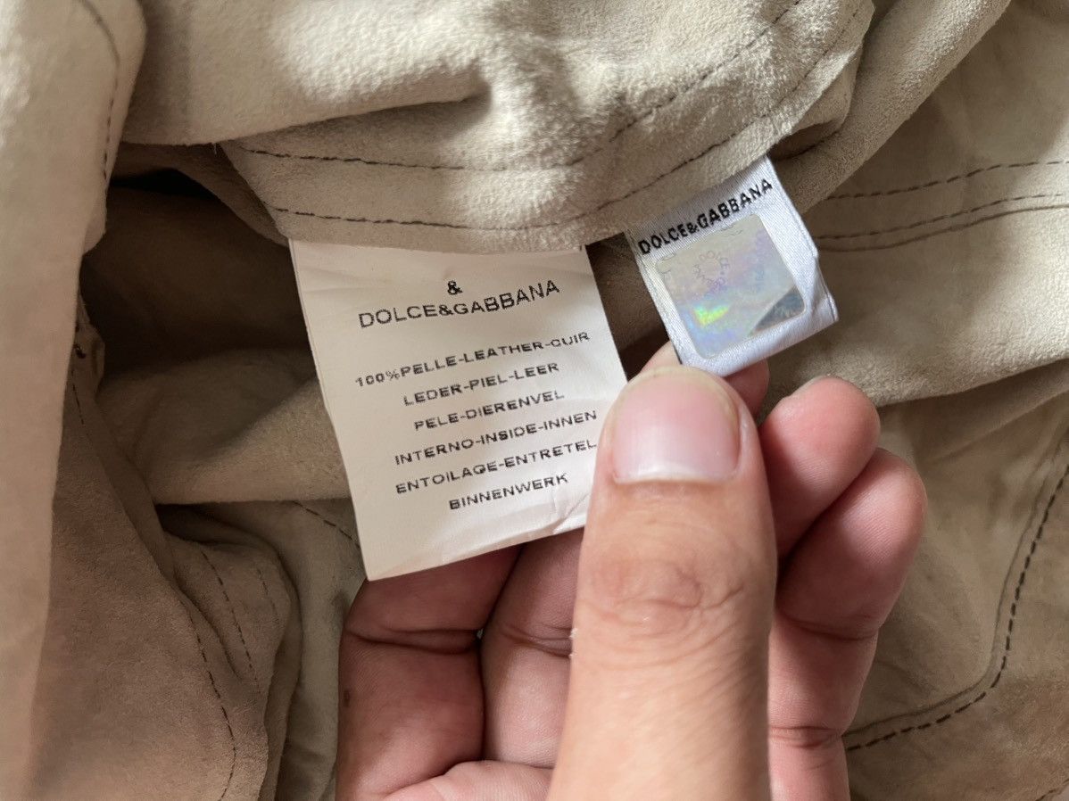 Dolce & Gabbana 2000s Dolce & Gabbana Suede Leather Jacket #98 Size XXS / US 00 / IT 34 - 12 Thumbnail