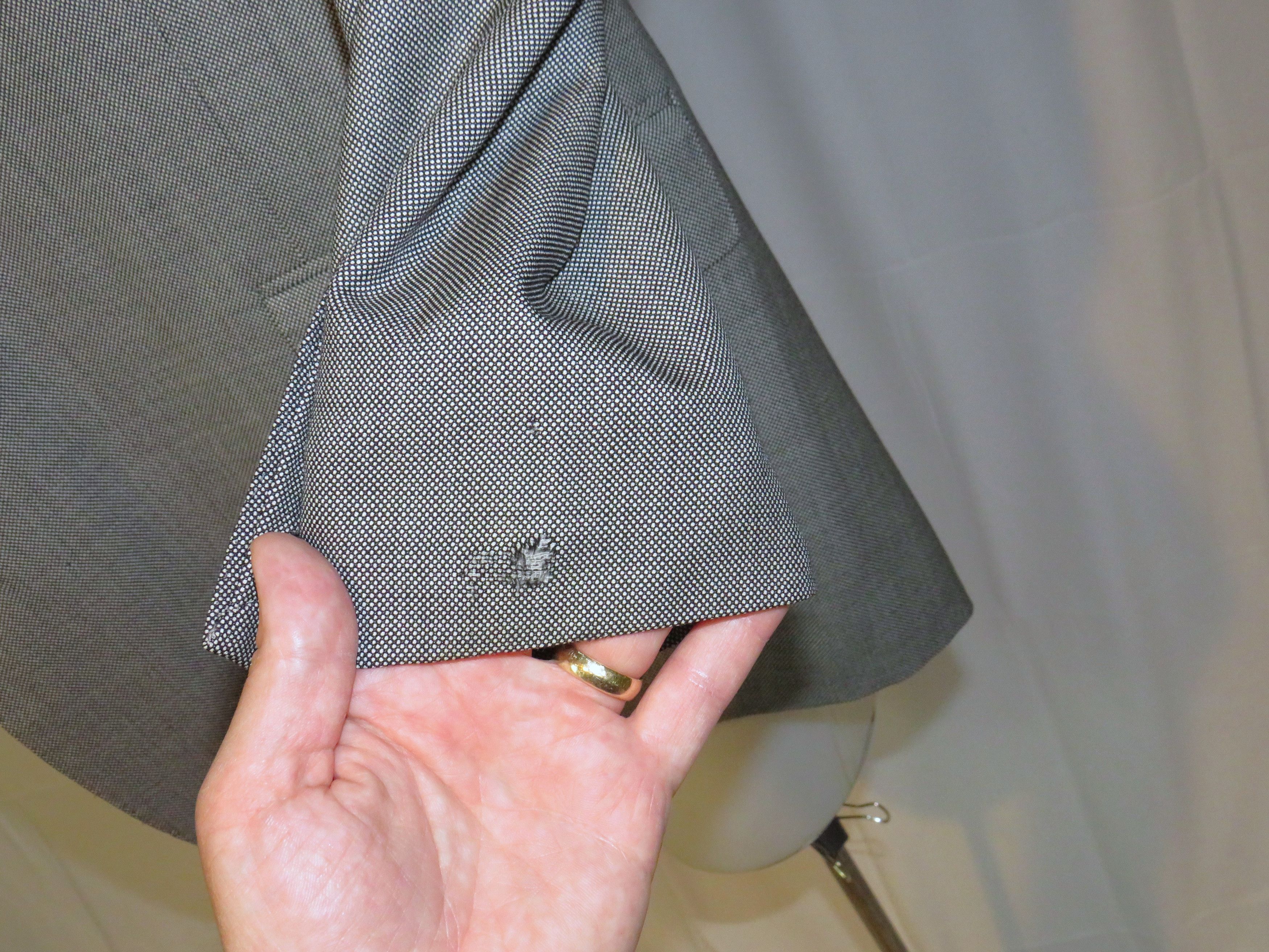 Henry Poole × Savile Row Bespoke Gray Birdseye Two Button Sport Coat Size 46R - 11 Thumbnail
