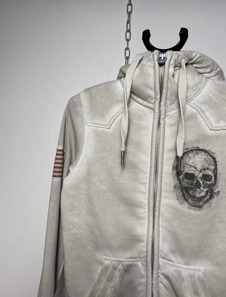 True Religion Vintage True Religion Skull Printed Hooded Jacket Size S Size S / US 4 / IT 40 - 4 Thumbnail