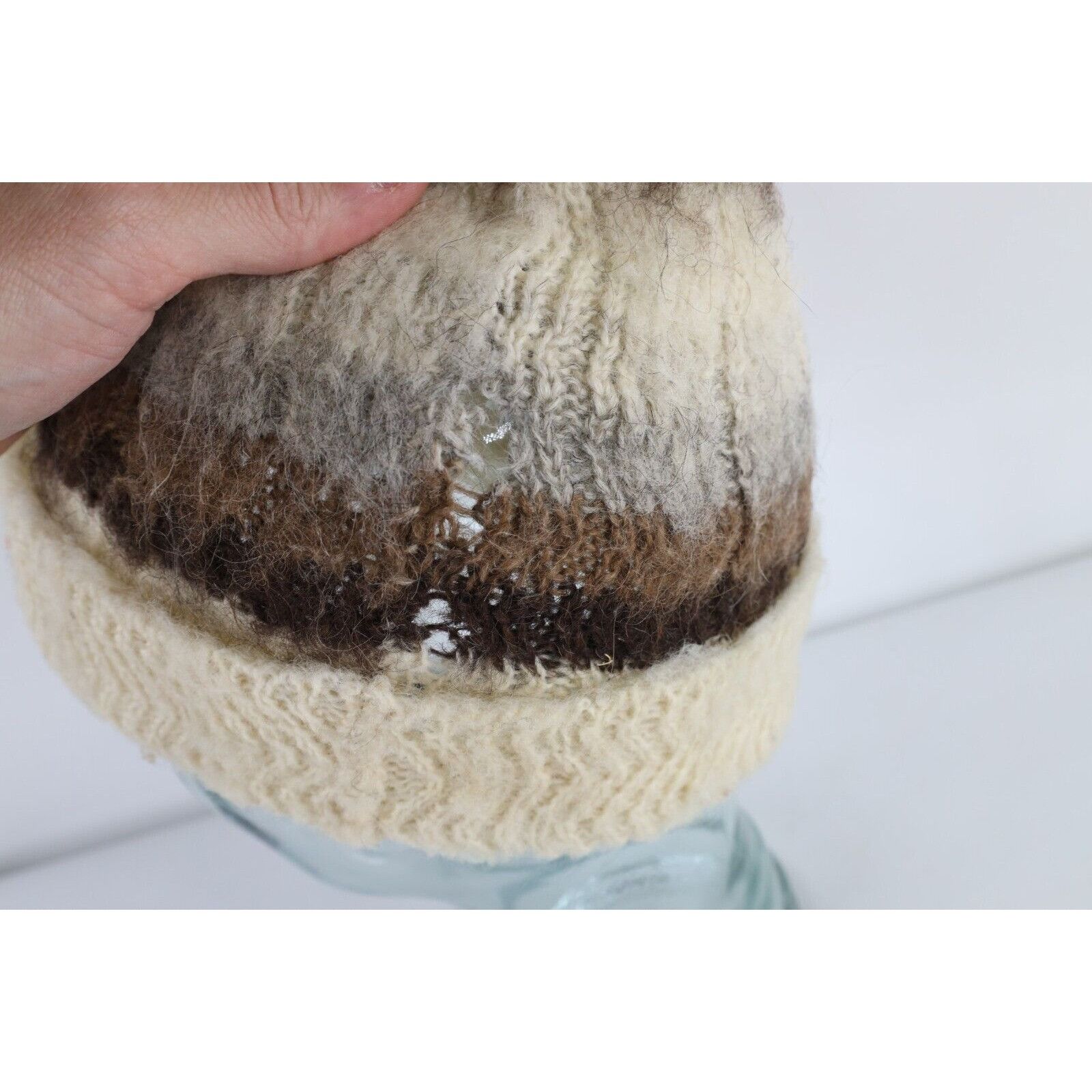 Vintage Vintage 70s Mid Century Modern MCM Iceland Handmade Wool Hat Size ONE SIZE - 3 Thumbnail