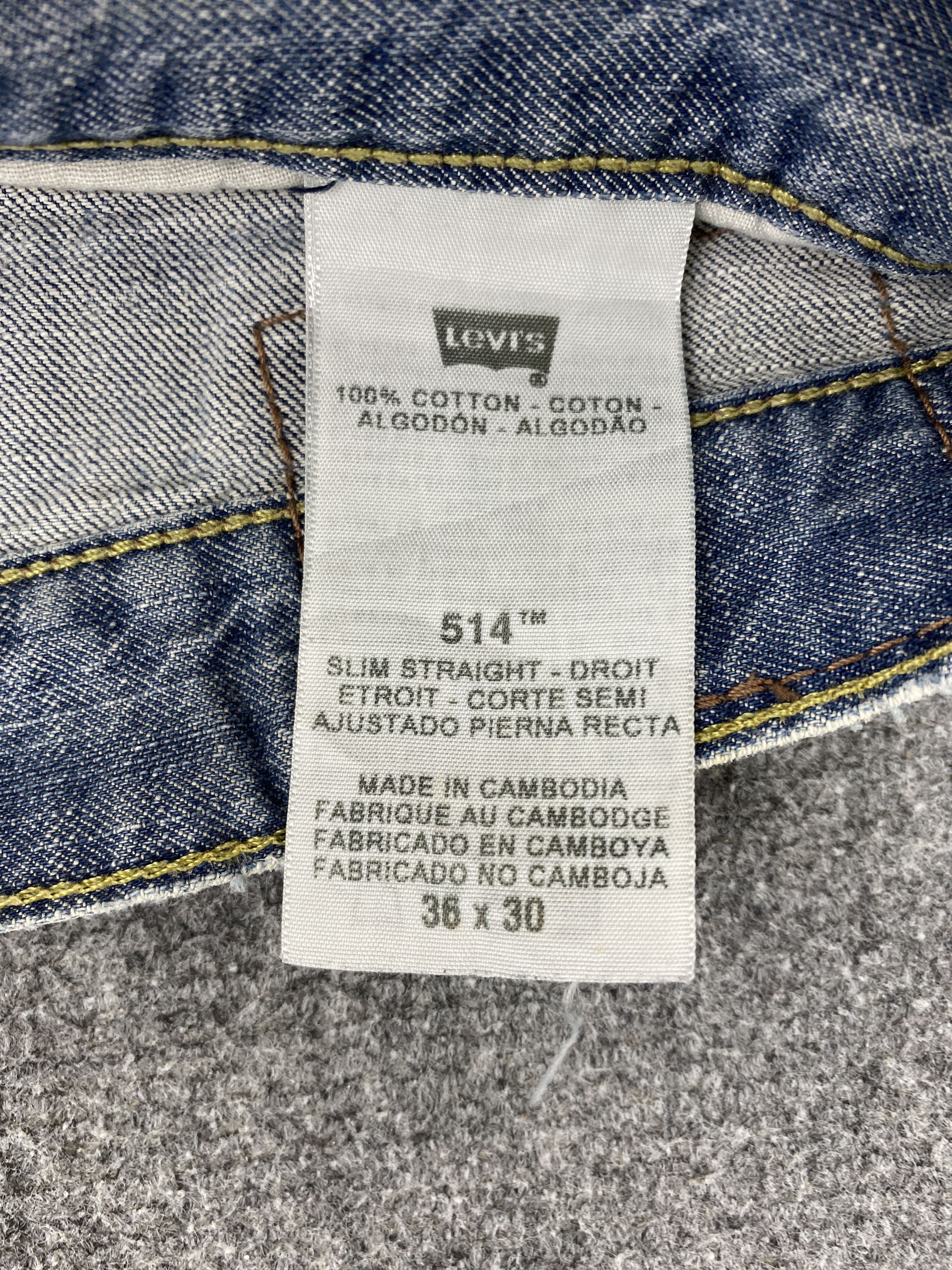 Levi's × Vintage Vintage Levis 514 Slim Straight Jeans Size US 36 / EU 52 - 7 Thumbnail