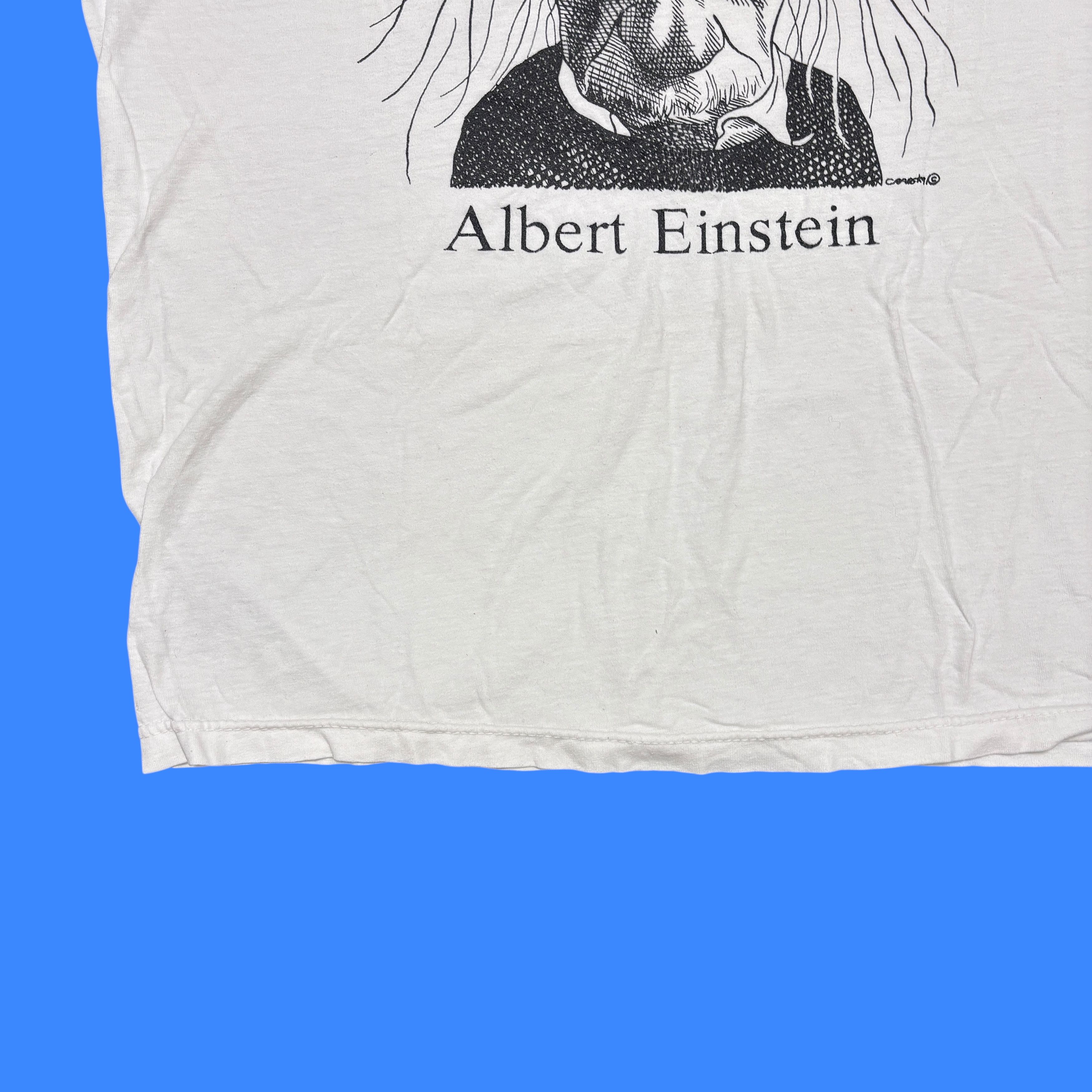 Band Tees Vintage Albert Einstein Shirt 90s Science Art Tee Size US XL / EU 56 / 4 - 10 Thumbnail