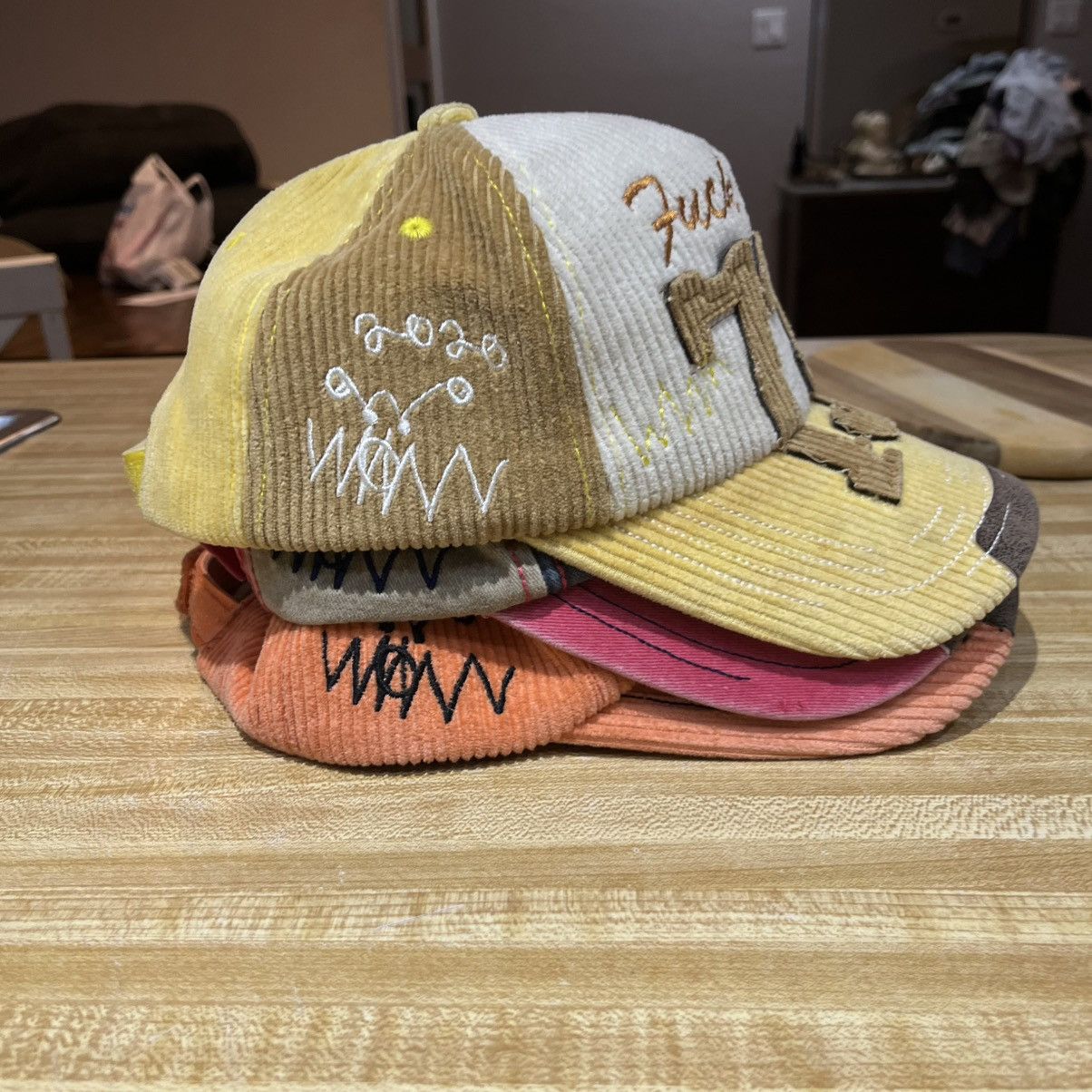 Asspizza ASSPIZZA FUCK LIFE 730 HAT - Yellow Size ONE SIZE - 4 Thumbnail