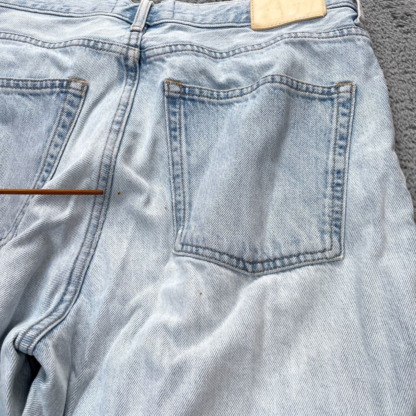 Everlane Everlane Jeans Womens Blue The Cheeky Straight Leg Denim Cotton Light Wash 30R Size 30" / US 8 / IT 44 - 7 Thumbnail