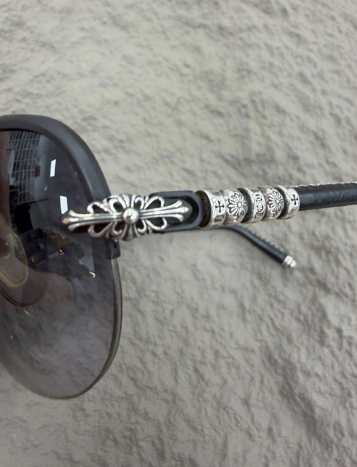 Chrome Hearts Chrome Hearts Y2K Millennium Aviator Sunglasses Size ONE SIZE - 4 Thumbnail