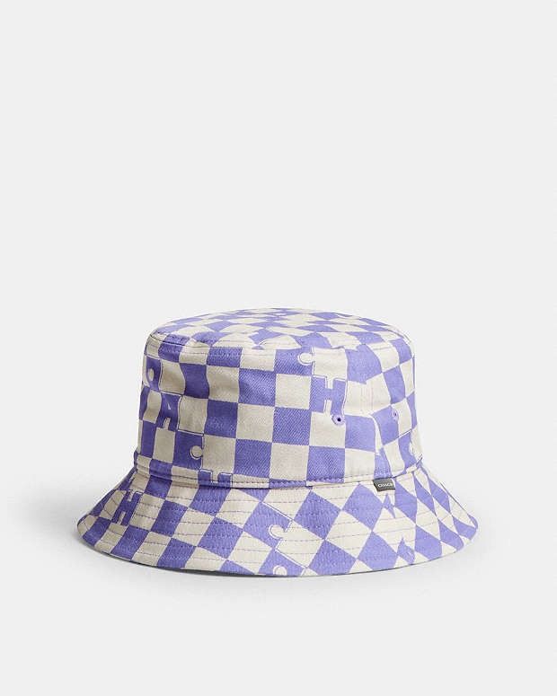 Coach NWT Coach Checkerboard Print Bucket Hat size XS/S Size ONE SIZE - 1 Thumbnail