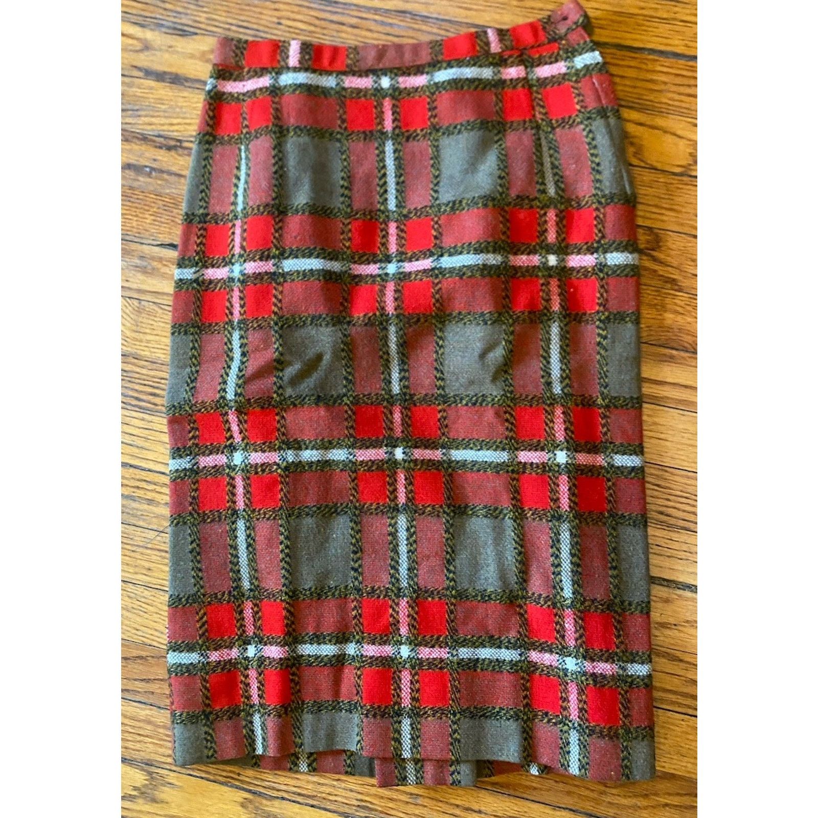Vintage VTG USA Bobbie Brooks Wool Skirt Plaid Women’s Smaller 13 Size 34" / US 12 / IT 48 - 1 Thumbnail