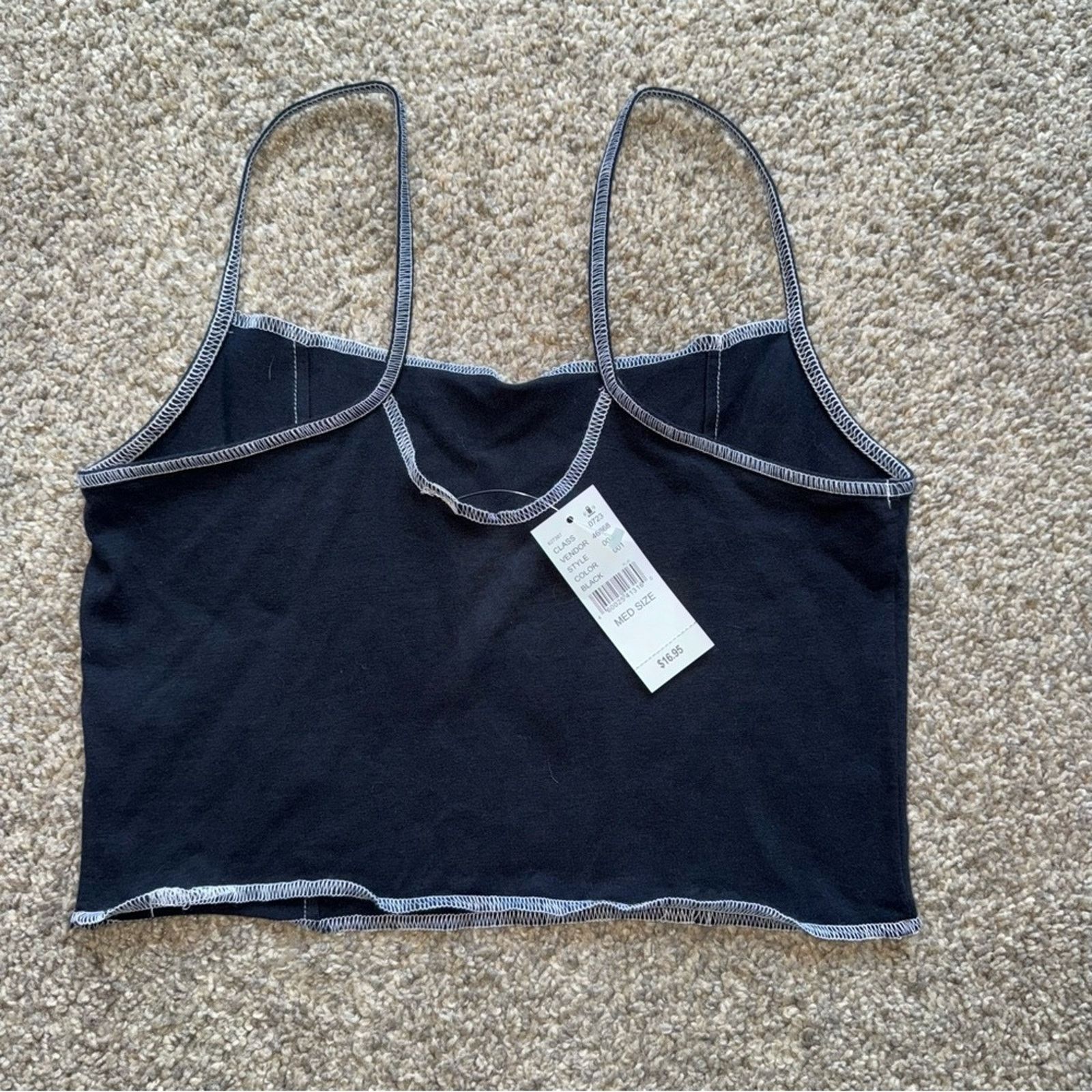 Pacsun NWT! PacSun - Black Tank Top with White Stitching - Medium Size M / US 6-8 / IT 42-44 - 2 Thumbnail
