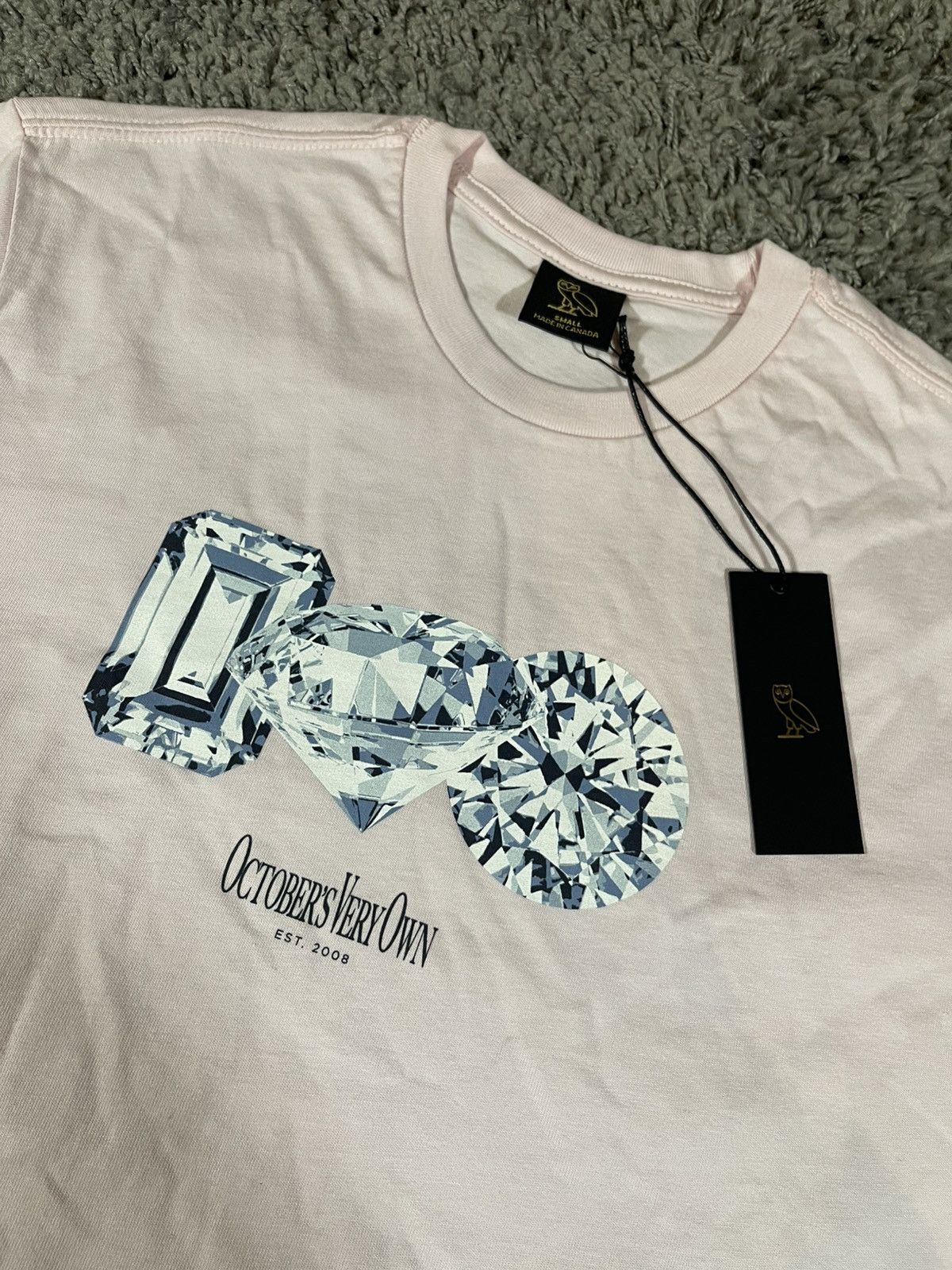 October's Very Own OVO Diamond Tee Pink Size US S / EU 44-46 / 1 - 3 Thumbnail