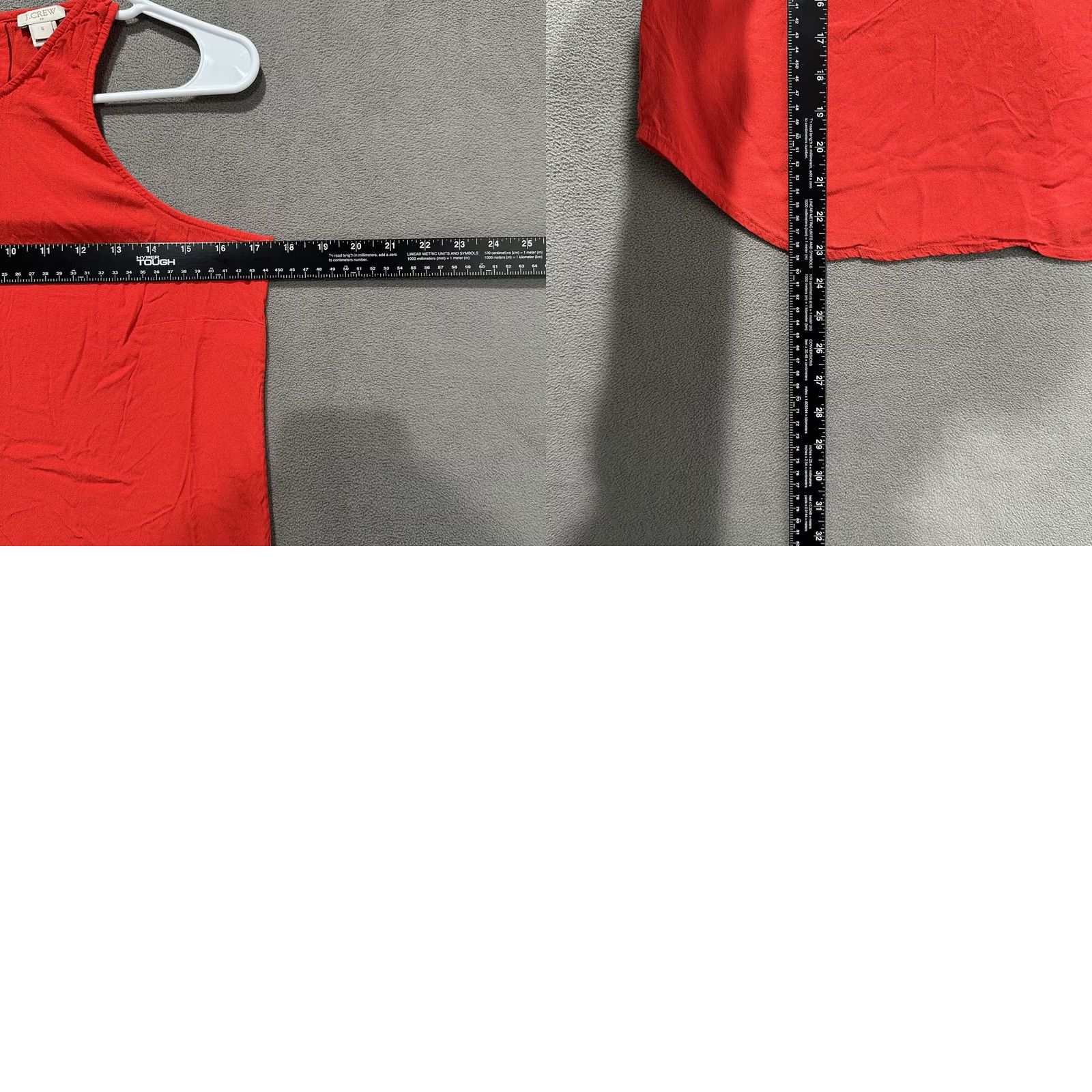 J.Crew J.CREW Tank Womens Size 6 Red Racer 100% Viscose Sleeveless EUC Size M / US 6-8 / IT 42-44 - 8 Thumbnail