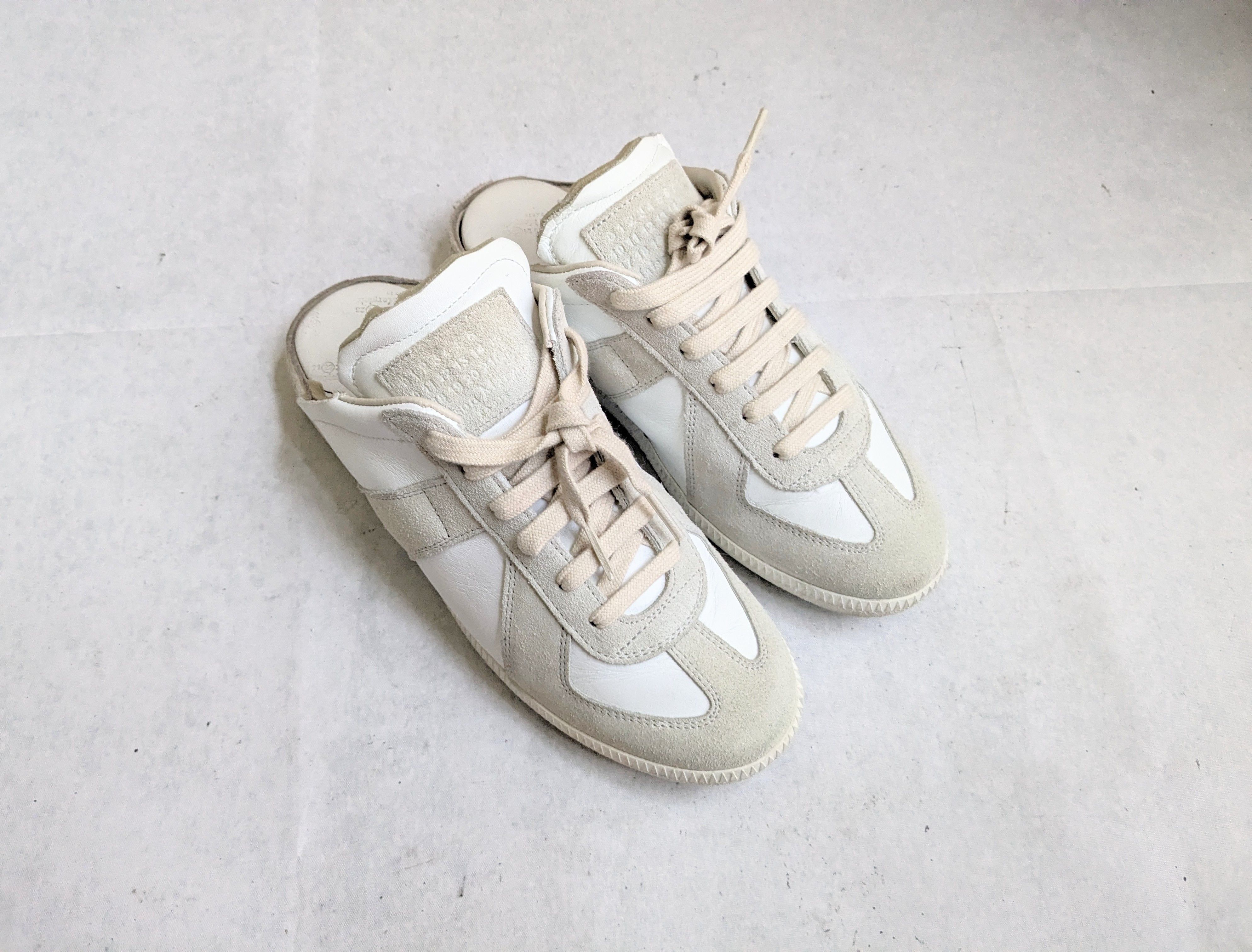 Maison Margiela Maison Margiela GAT Replica White Gray 38.5 8.5 Size US 8.5 / IT 38.5 - 1 Thumbnail