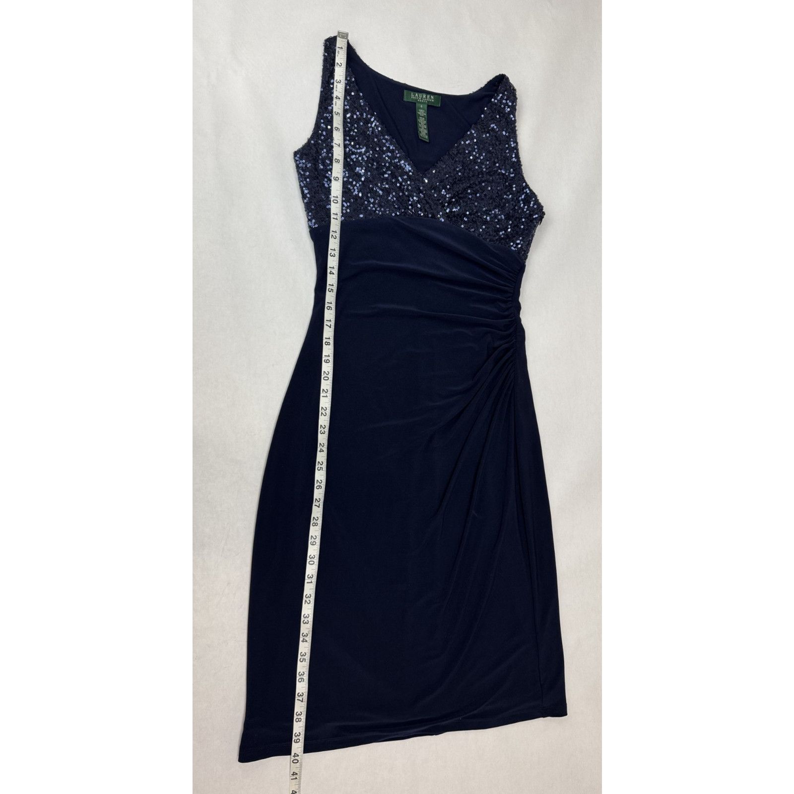 Lauren Ralph Lauren Vintage Lauren Ralph Lauren Dress Navy Cocktail Sheath 4 Size S / US 4 / IT 40 - 7 Thumbnail